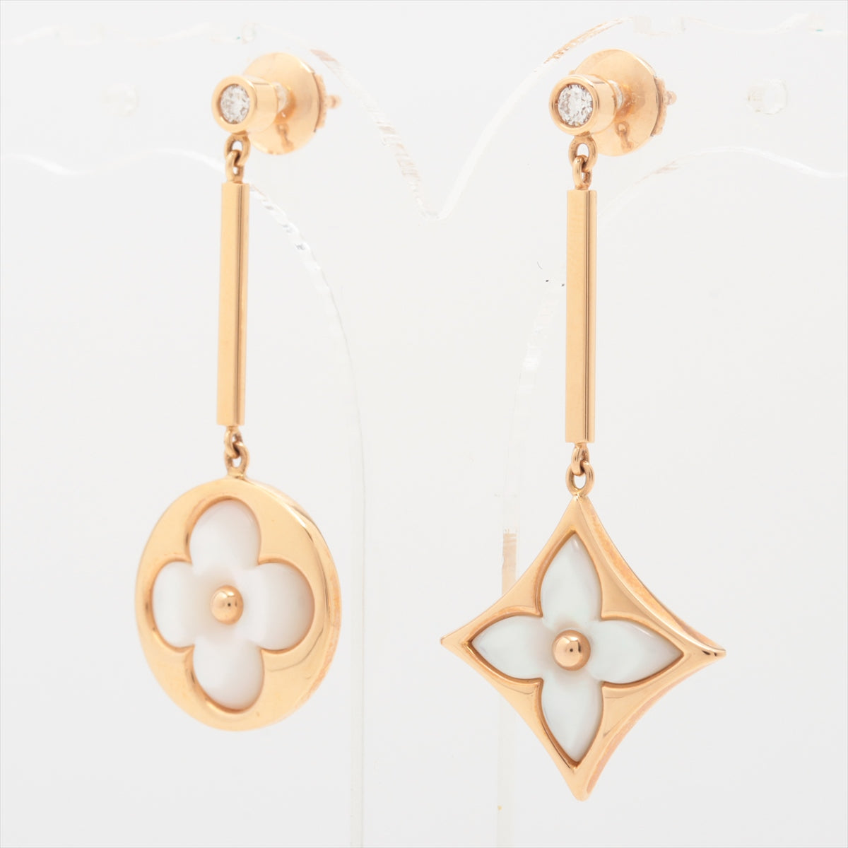 Louis Vuitton Puz Star Blossom Nakre shells diamond Piercing jewelry 750(PG) 7.4g