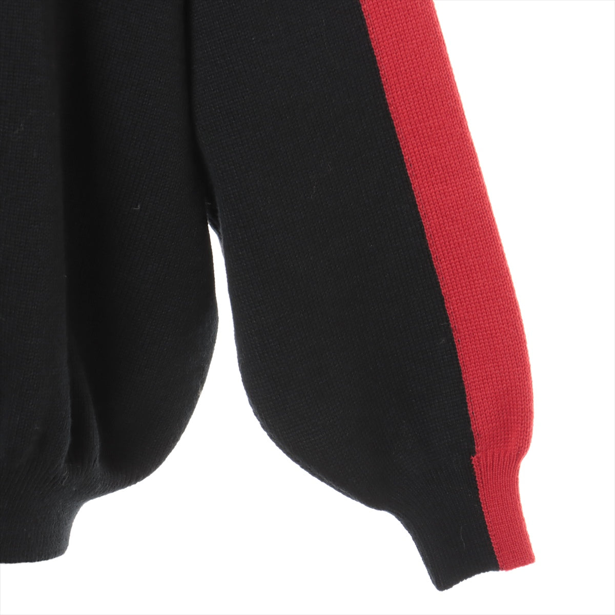 Balenciaga 18AW Cotton & wool Knit XS Men's Black  542698 sleeve pride hoodie