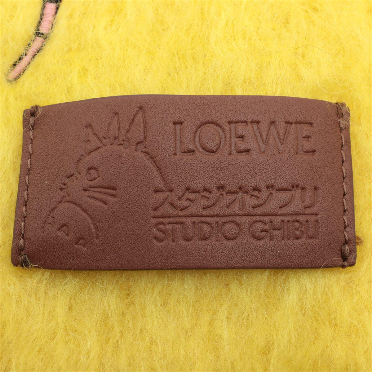 Loewe x Studio Ghibli Scarf Mohair x wool x nylon Yellow Spirited Away Boy mouse