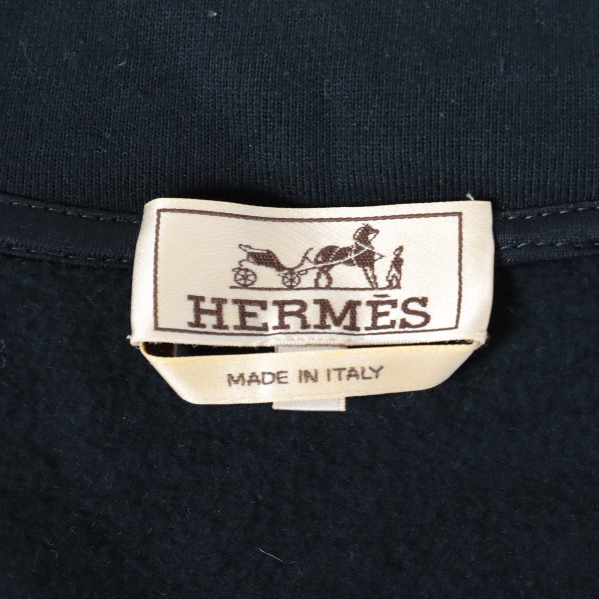 Hermès Cotton Setup top L / bottoms M Men's Navy blue  sideline