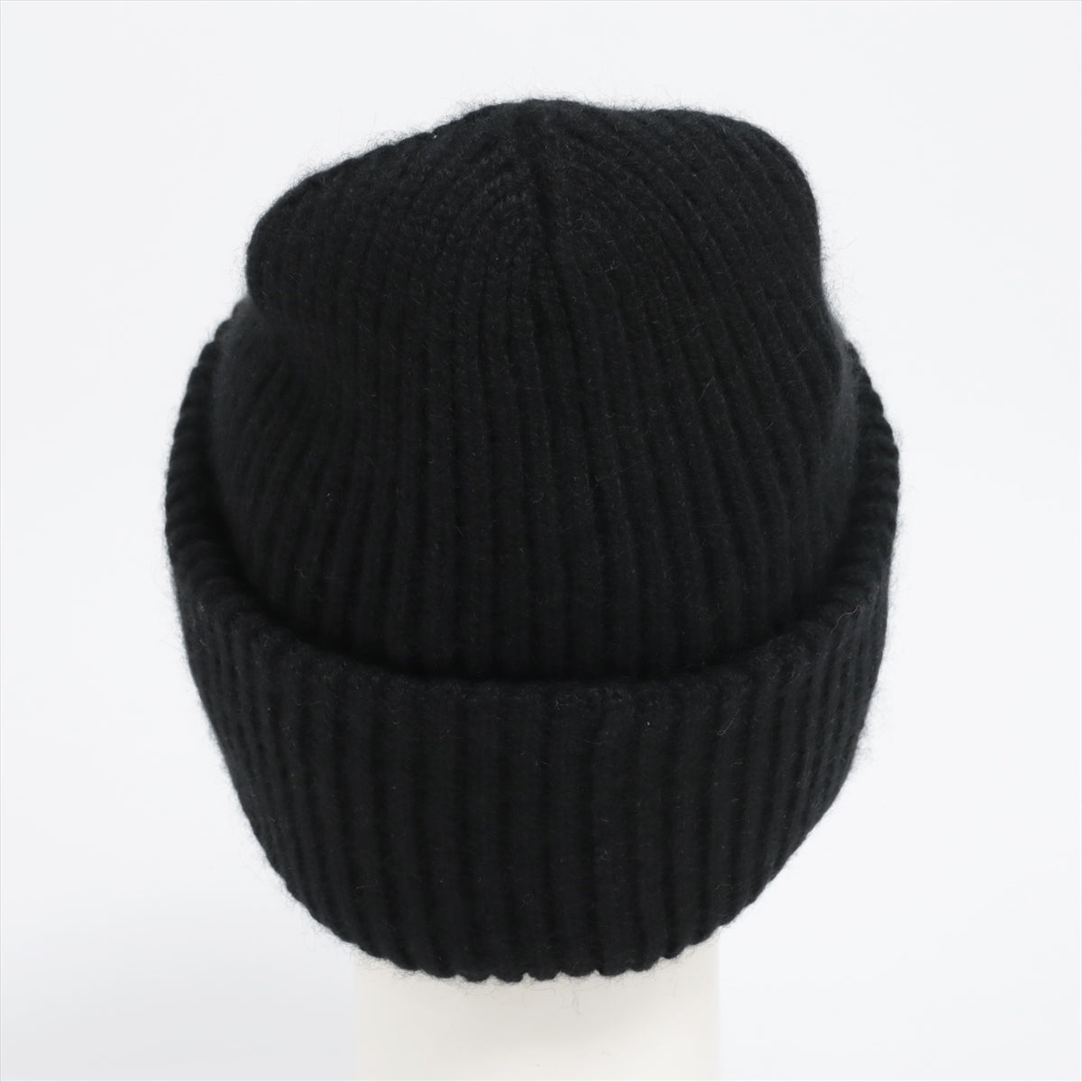 Hermès Serie Knit cap S Cashmere x mohair Black Knit hat