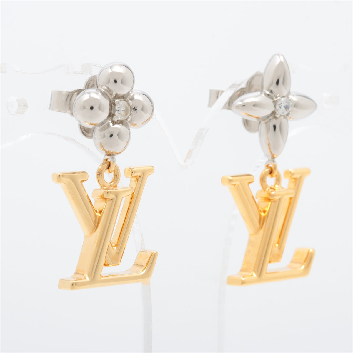 Louis Vuitton M01287 Piercing jewelry Pandants LV iconic Flower AK1253 Piercing jewelry (for both ears) GP×inestone Gold × Silver