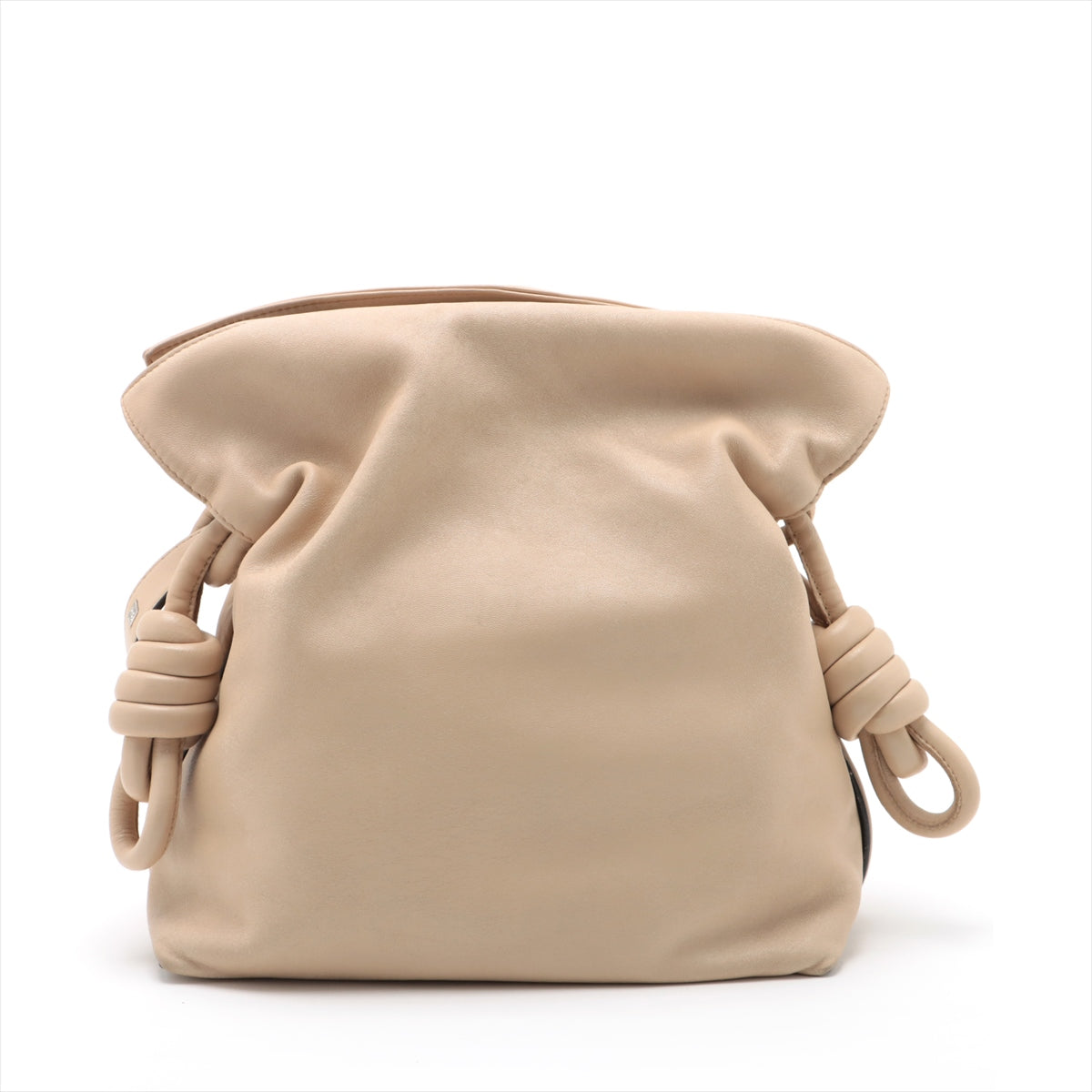 Loewe Flamenco Clutch Nappa leather Shoulder bag Beige