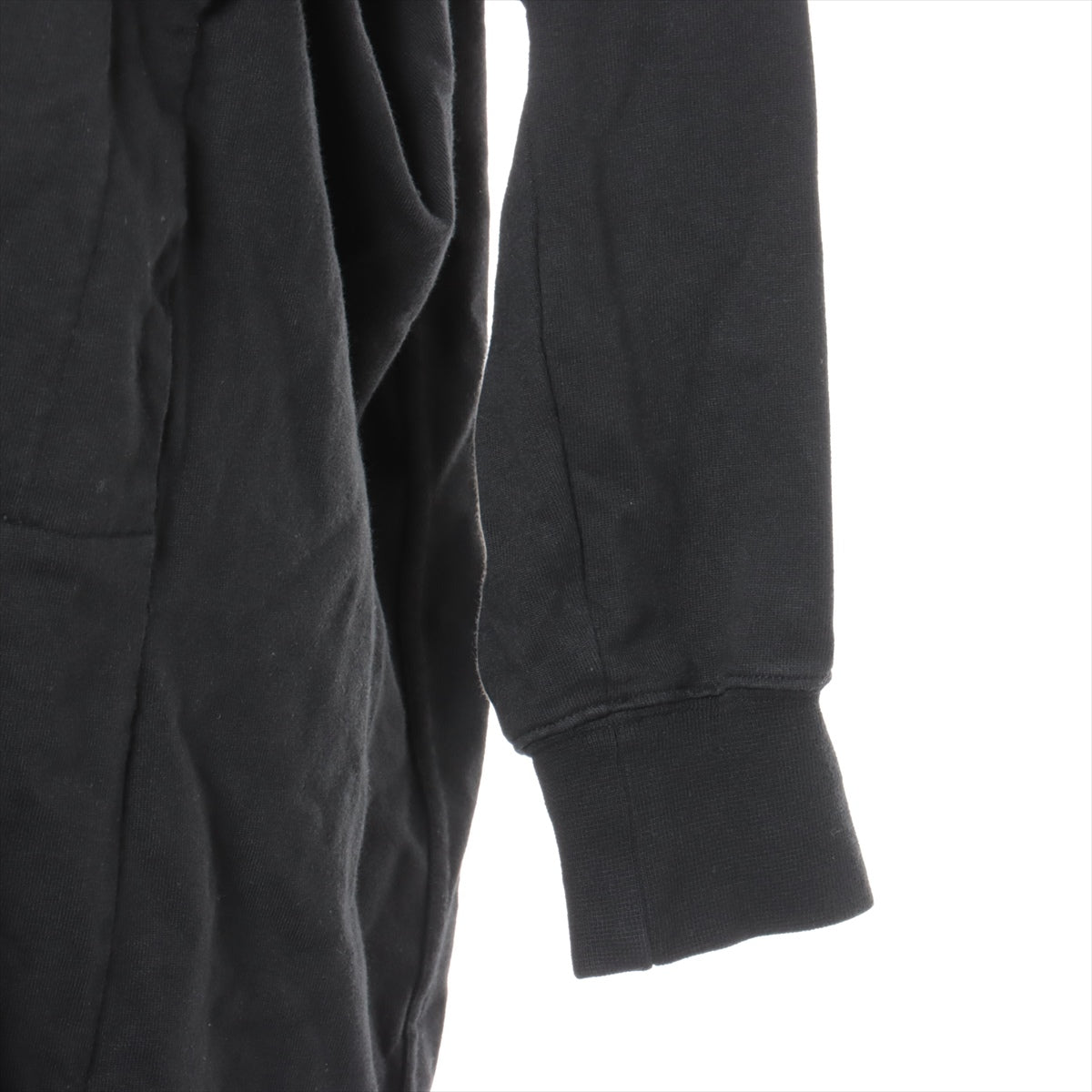 Rick Owens Cotton Parker XS Men's Black  DU02A3290-RIG DRK SHDW long zip up hoodie