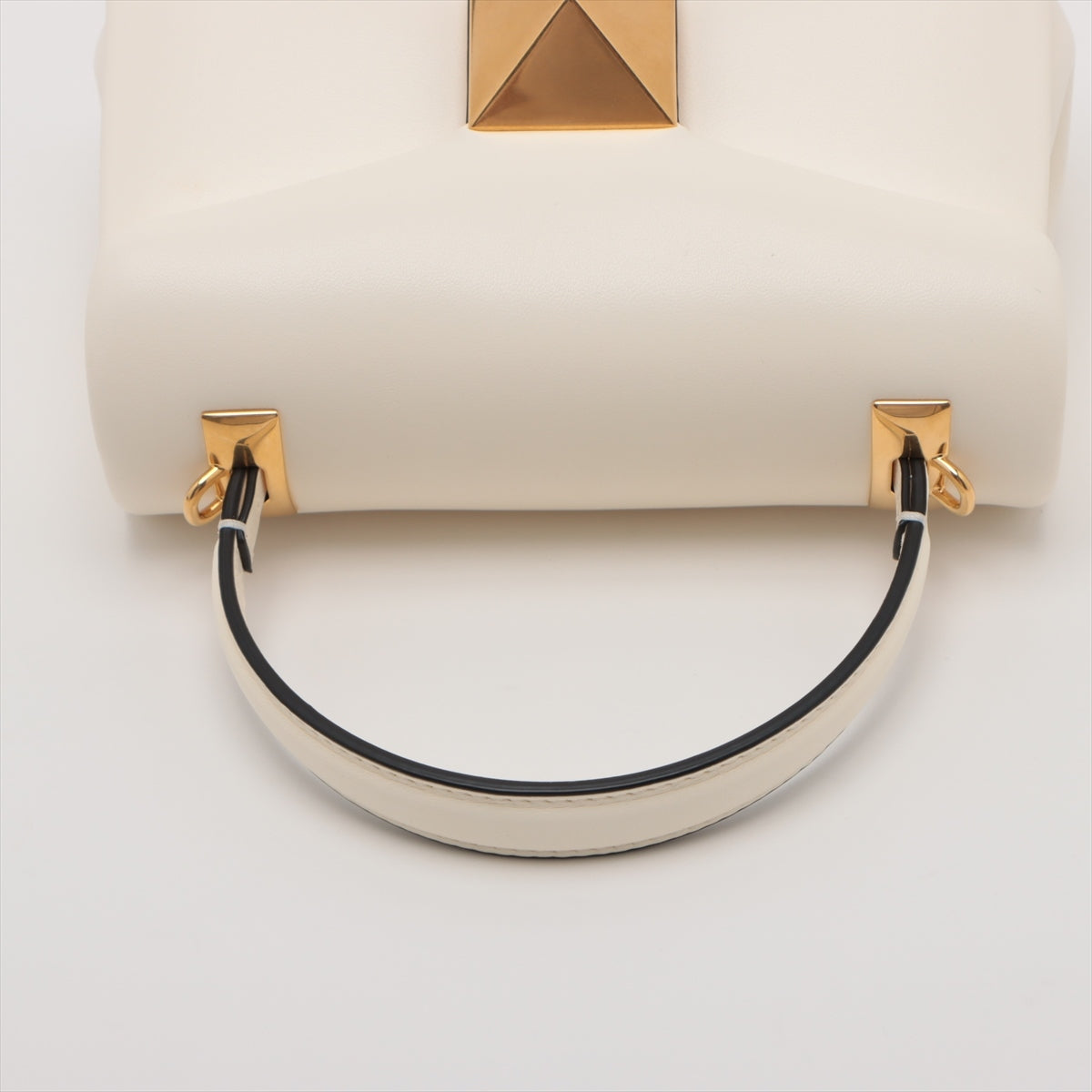 Valentino Garavani One Studs Leather 2way handbag White