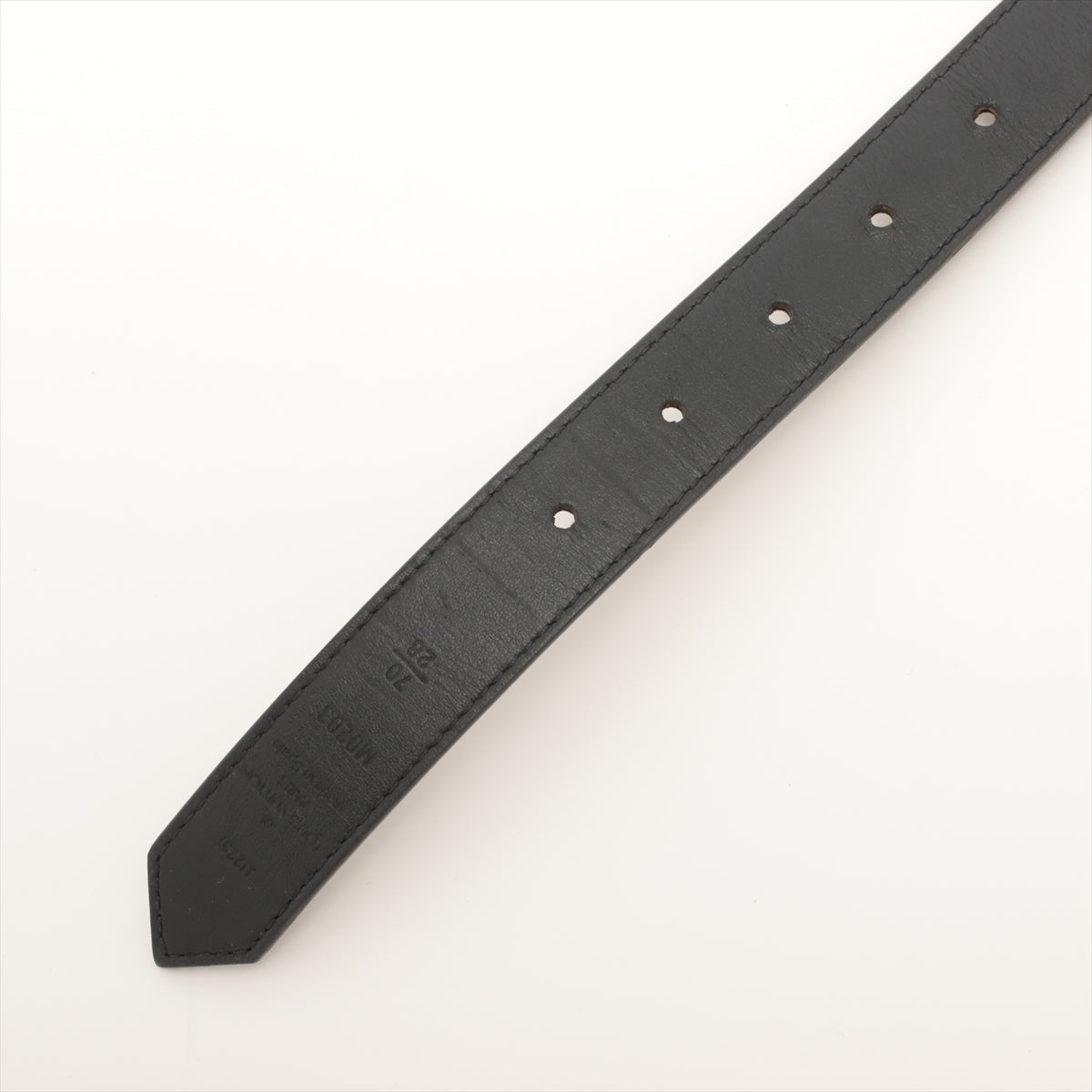 Louis Vuitton M0203 San Tulle Dauphine JJ2251 Belt 70/28 PVC & leather Black × Brown