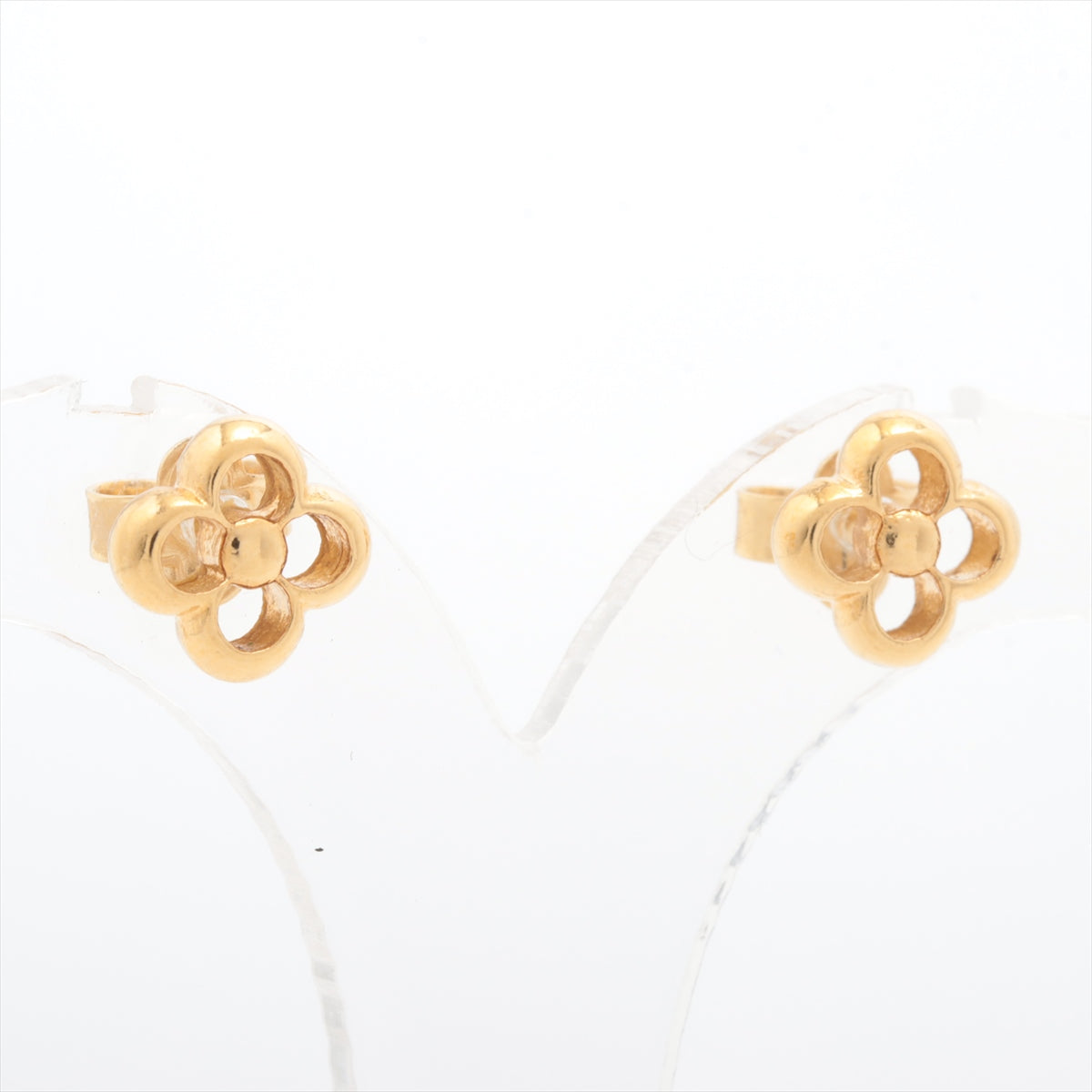 Louis Vuitton M68131 Flower Full Piercing jewelry (for both ears) GP Gold