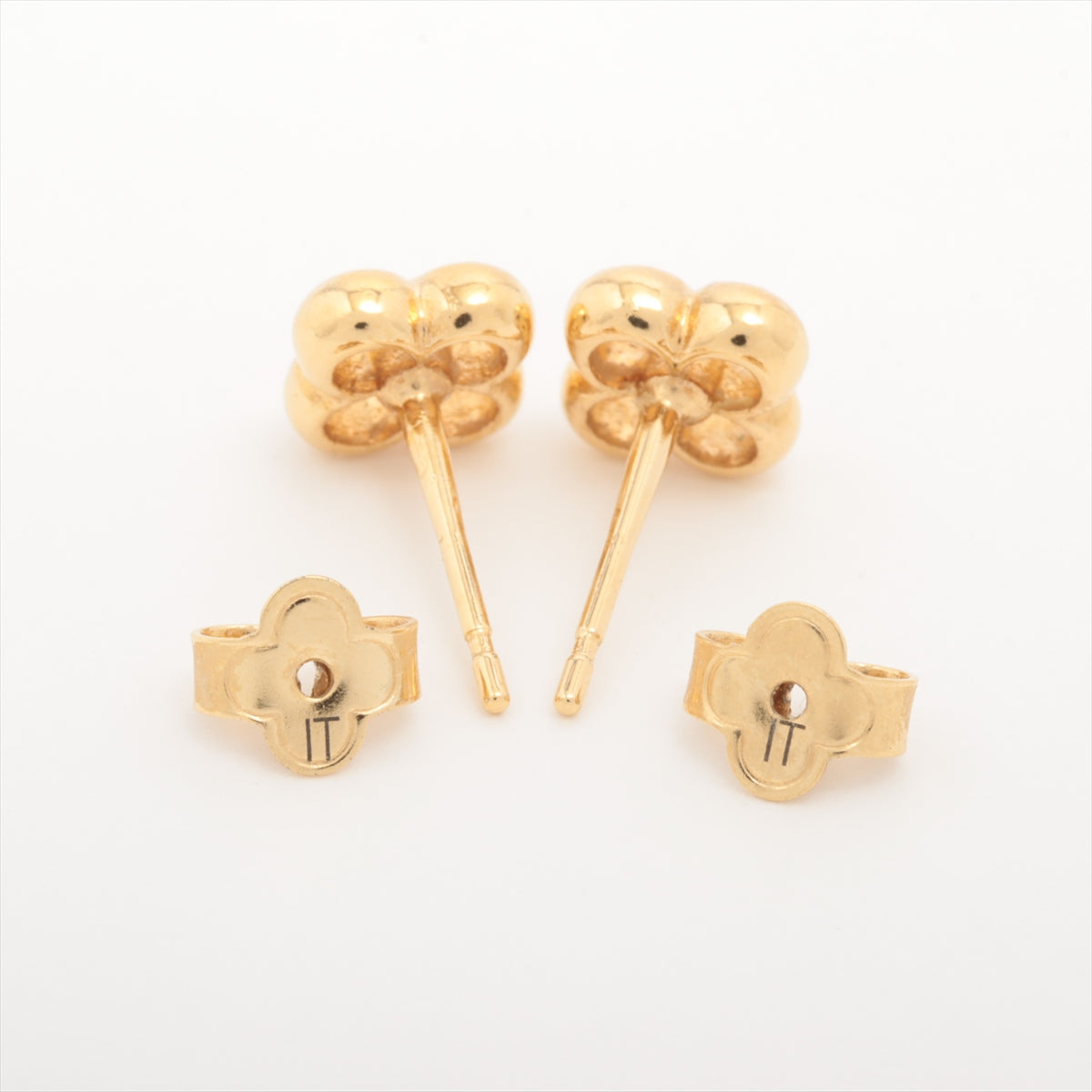 Louis Vuitton M68131 Flower Full Piercing jewelry (for both ears) GP Gold
