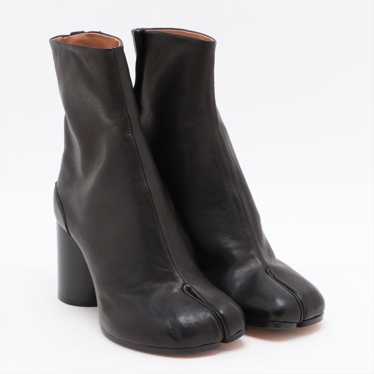 Maison Margiela TABI Leather Short Boots 35 Ladies' Black 22 box There is a bag