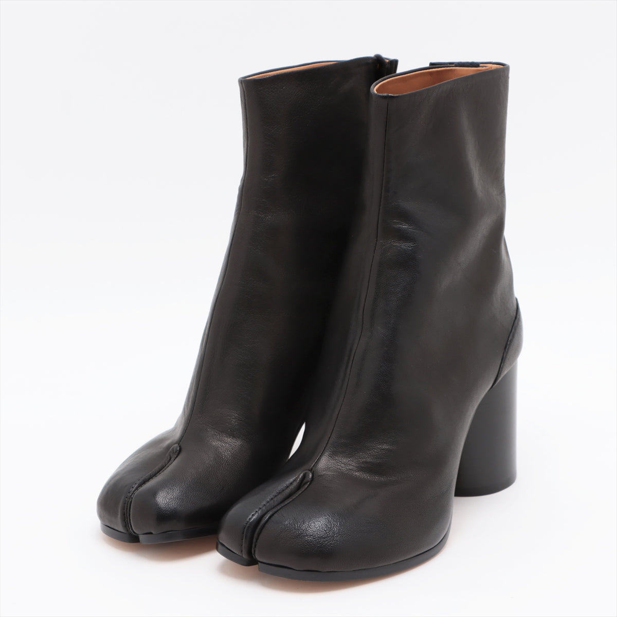 Maison Margiela TABI Leather Short Boots 35 Ladies' Black 22 box There is a bag