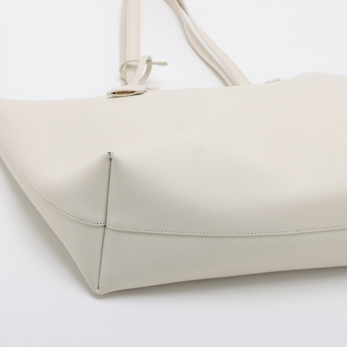 Saint Laurent Paris Sac Shopping Leather Tote bag White 394195