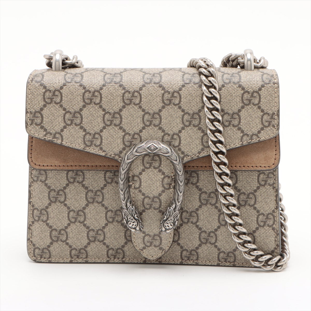 Gucci GG Supreme Dionysus Chain shoulder bag Beige 421970
