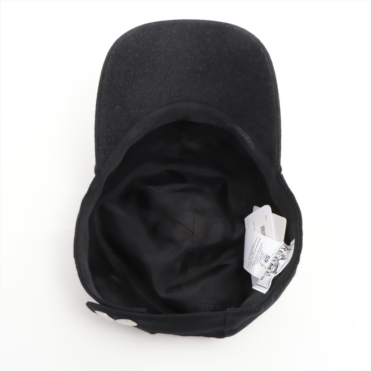 Hermès Serie Cap 59 Wool Black