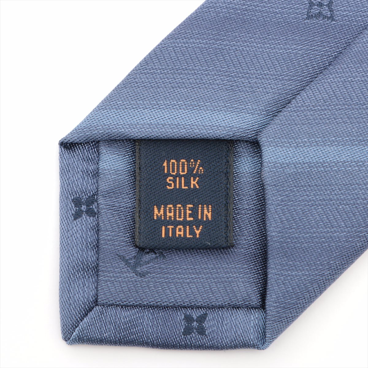 Louis Vuitton M71686 Cravat monogram whisper MR0197 Necktie Silk Blue