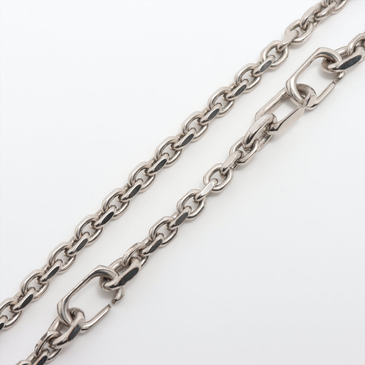 Givenchy Padlock Chain Necklace GP Silver Scratched Wears Losing luster