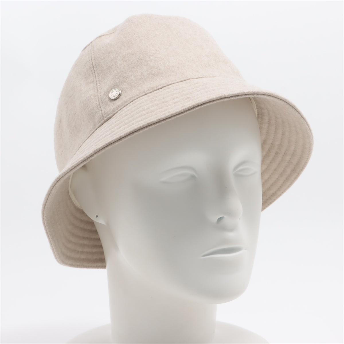 Hermès Serie Hat 56 Cashmere Beige Wears Stains Stained