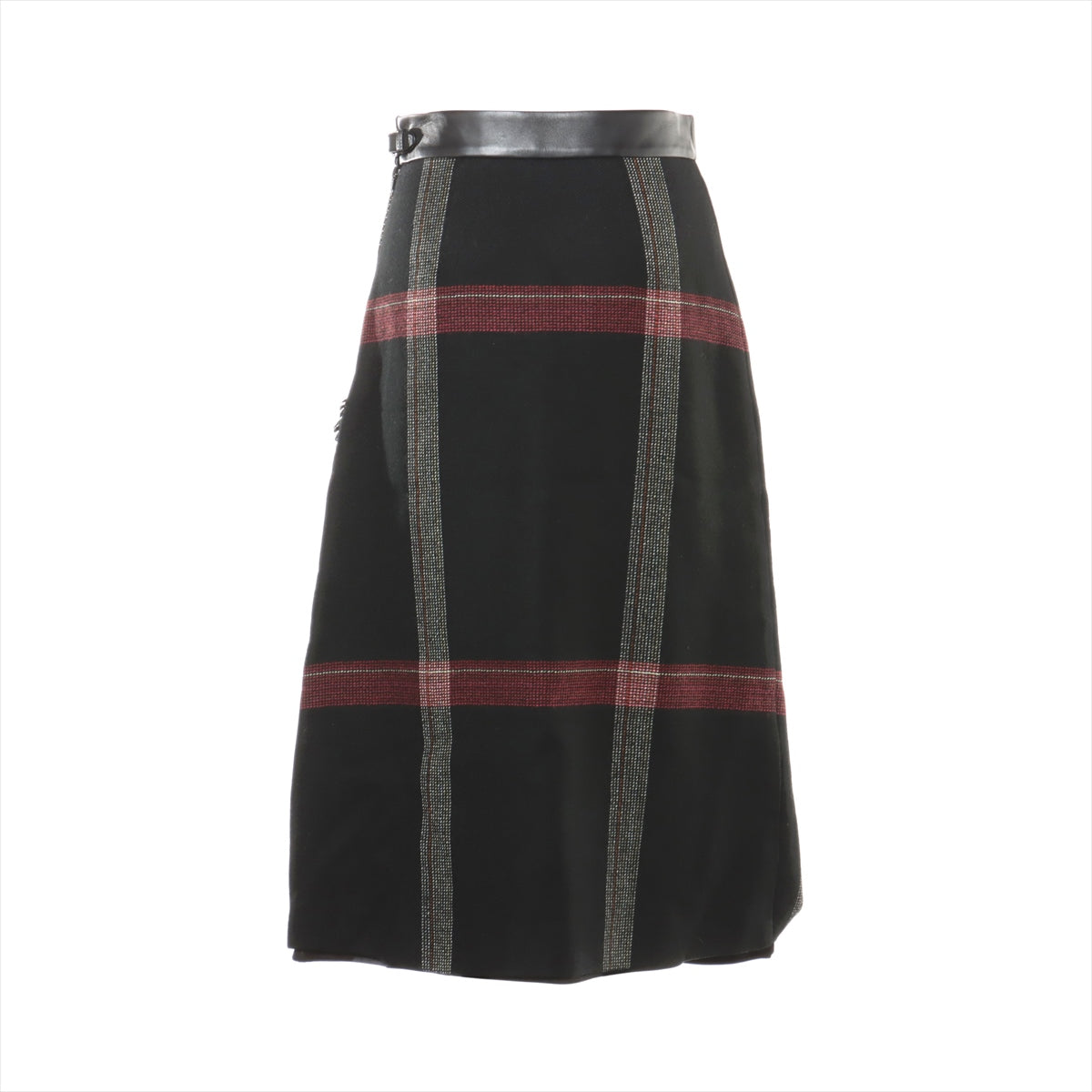 Hermès Wool Skirt 34 Ladies' Black  07-7309 Lam