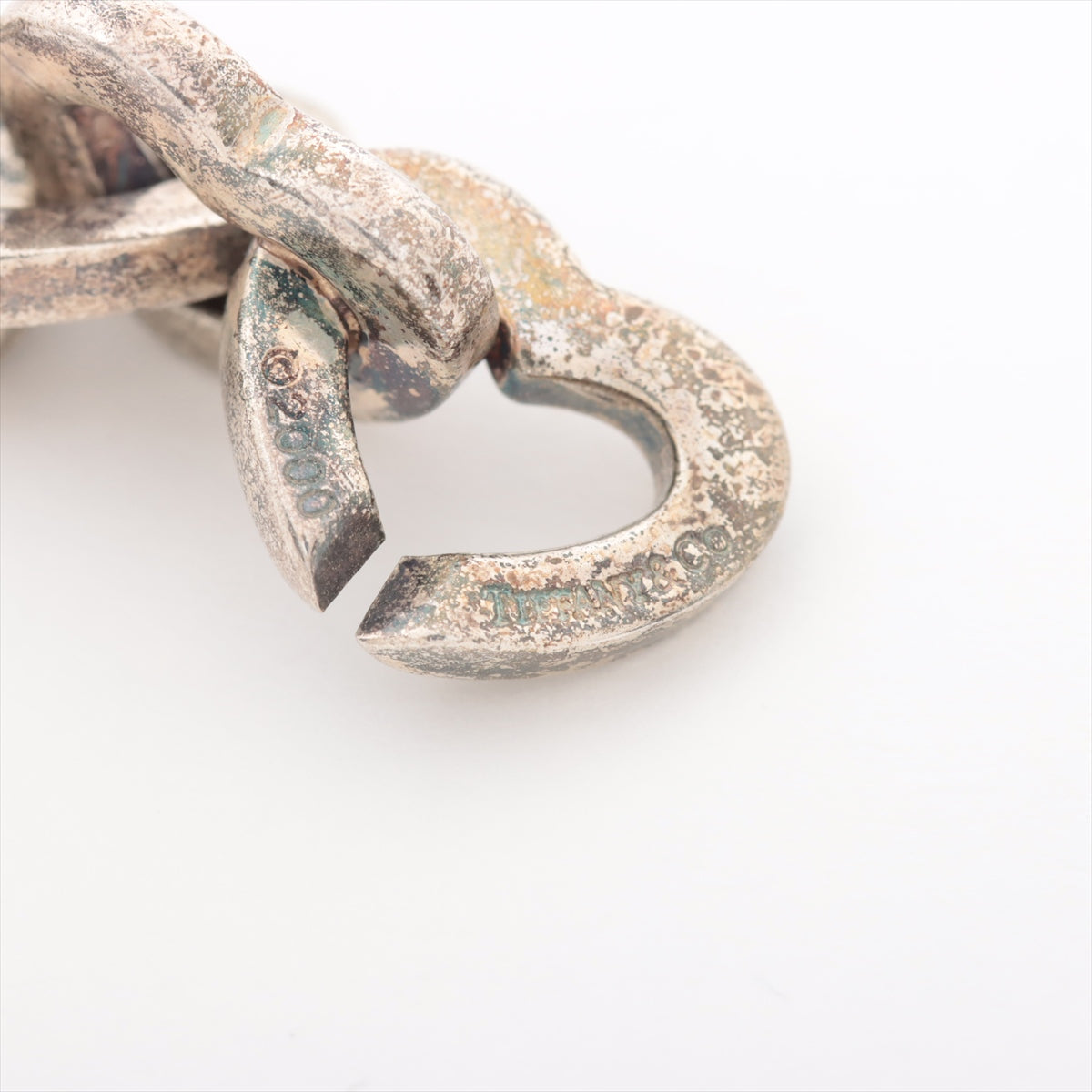 Tiffany Heart Link Bracelet 925×750 35.7g Gold × Silver