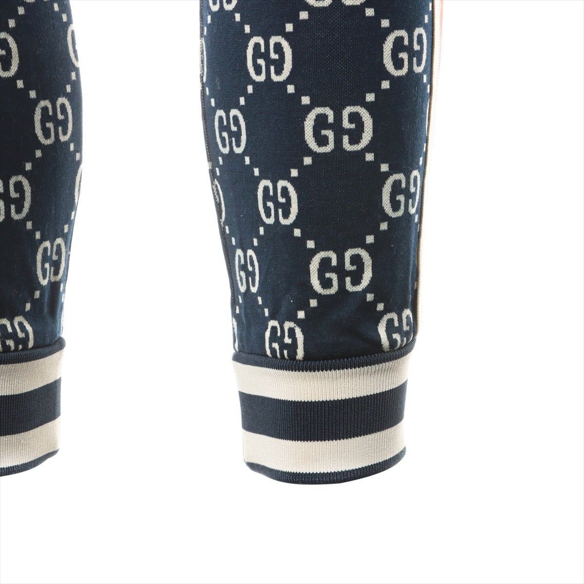 Gucci GG jacquard 18AW Cotton Track pants XS Men's Navy blue  496920