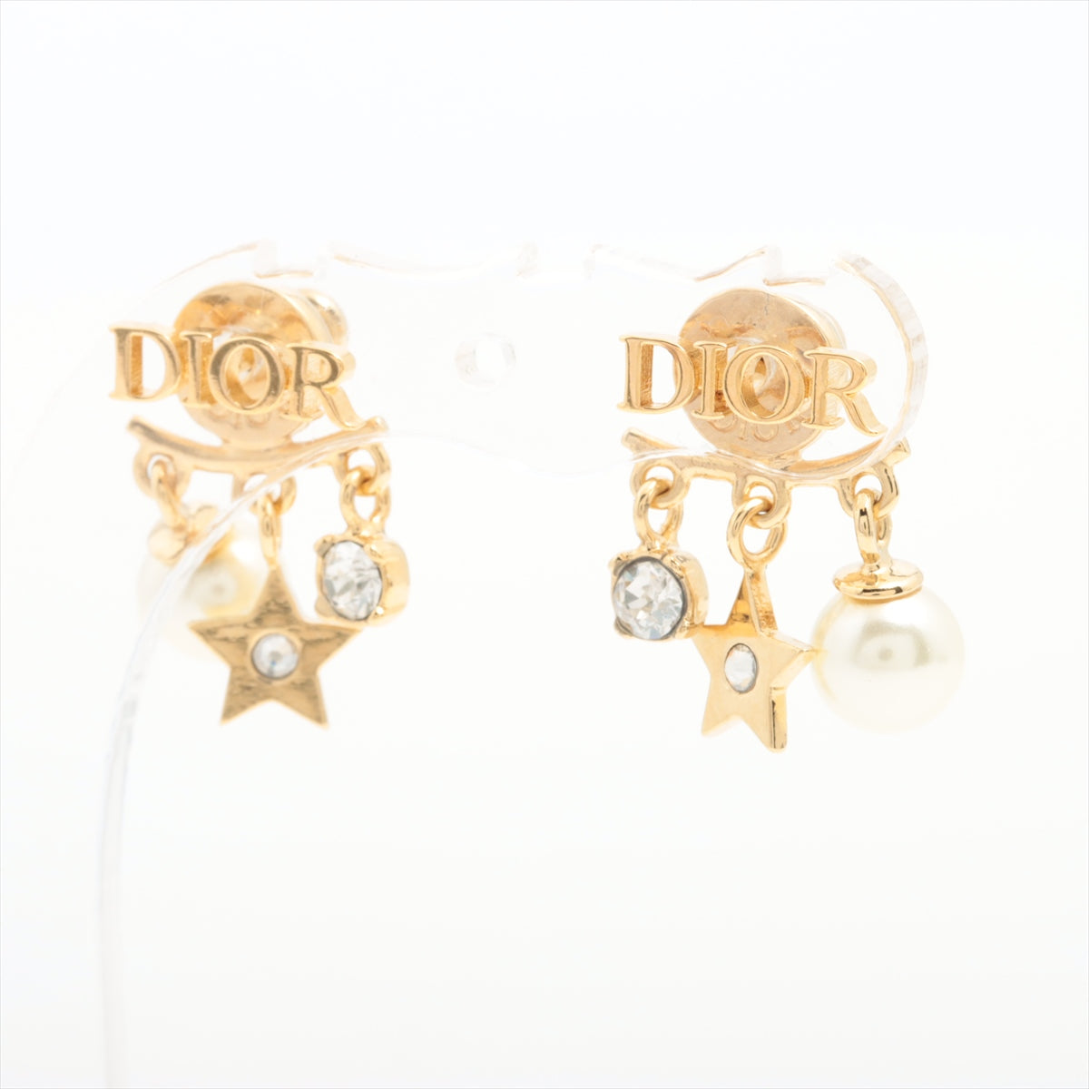 Christian Dior Dio(r)evolution Dio(r)evolution Piercing jewelry (for both ears) GP x rhinestone x imitation pearl Gold