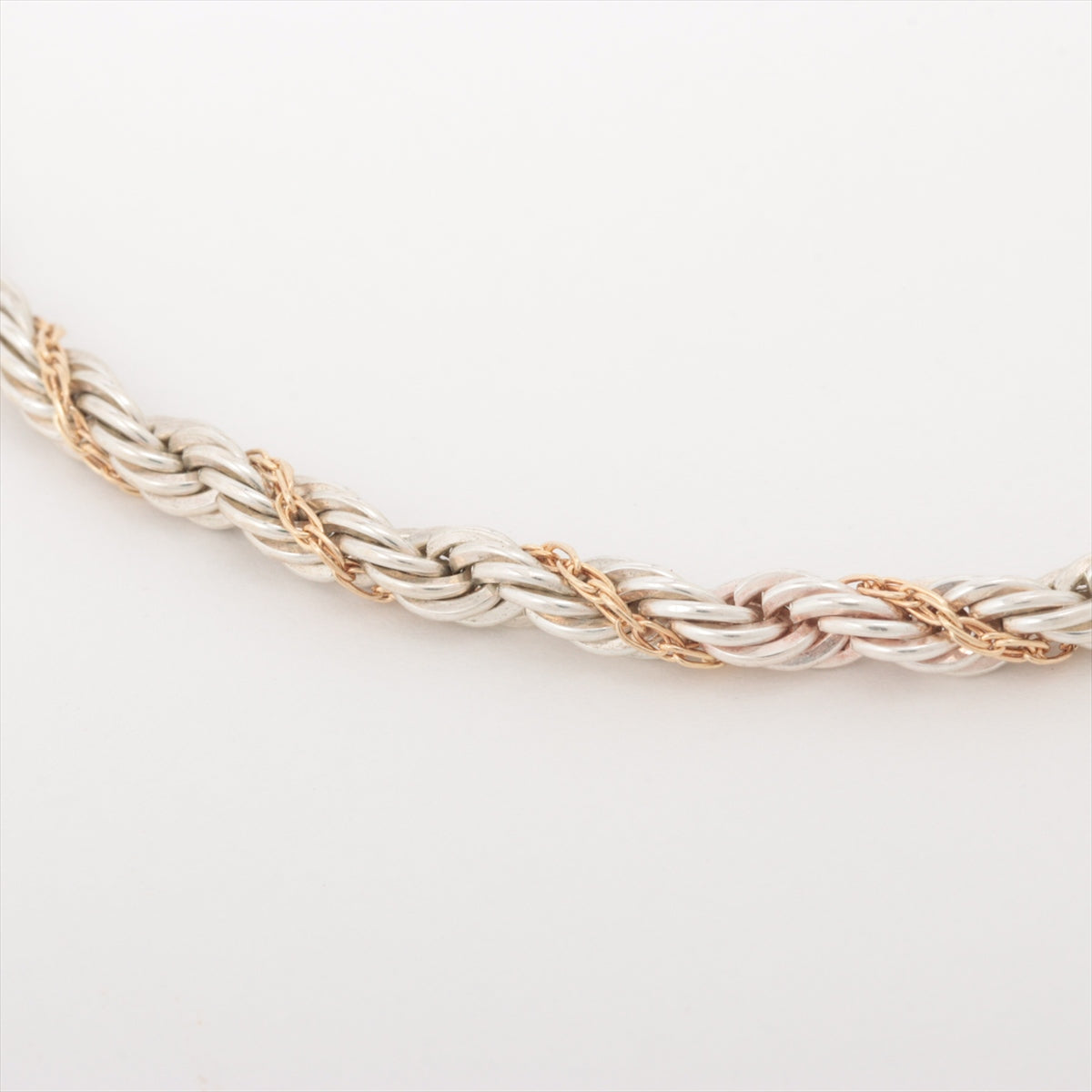 Tiffany Twist Bracelet 925×750 5.8g Gold × Silver