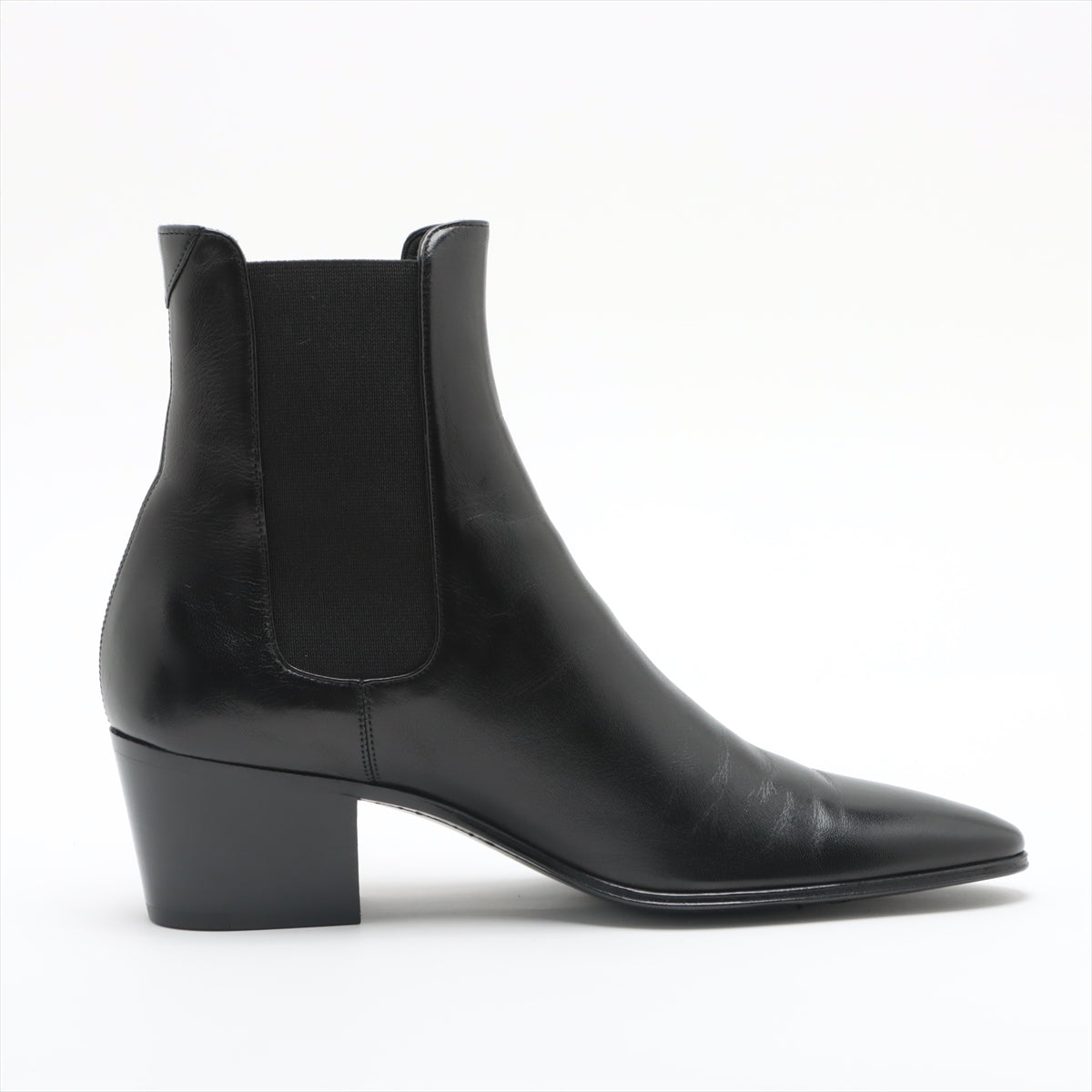 Saint Laurent Paris Leather Boots 37 Ladies' Black 669173