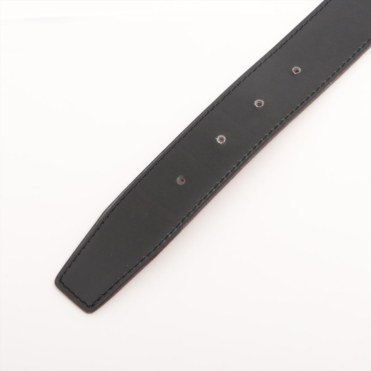 Hermès H Belt □C engraving: 1999 Belt 70 Box Calf × Togo Black×Gold Reversible