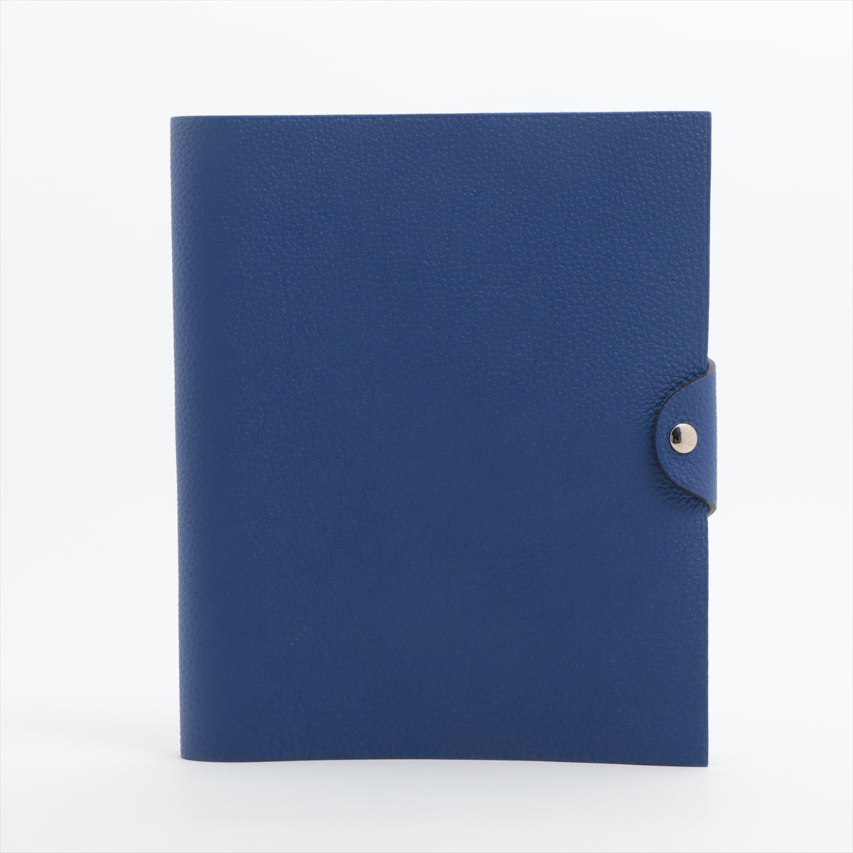 Hermès Ulysse GM Togo Notebook cover Blue Silver Metal fittings T:2015