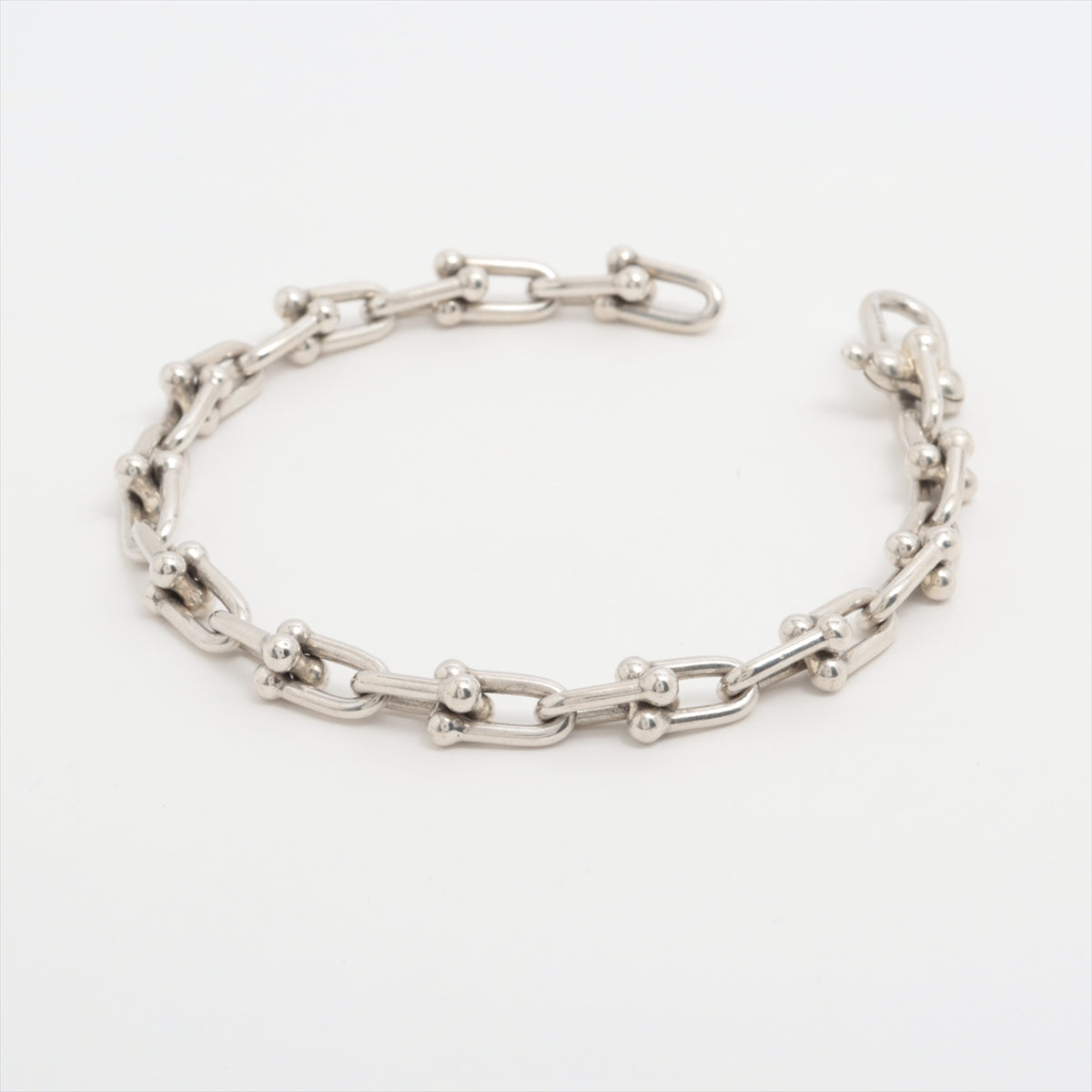 Tiffany Hardware rink Bracelet 925 18.2g Silver