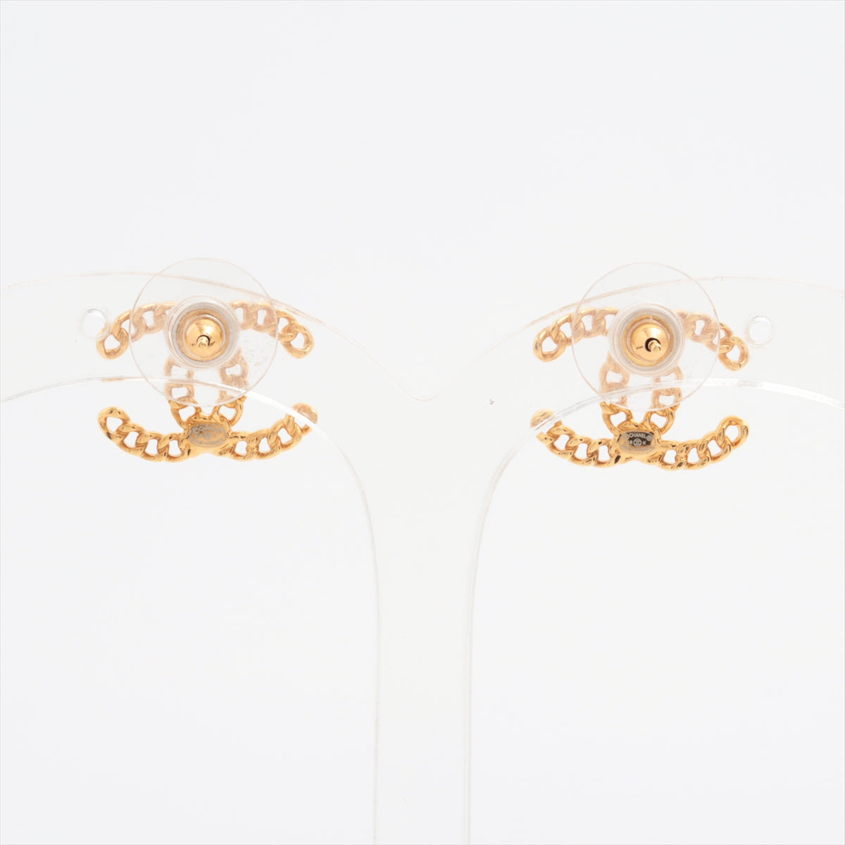 Chanel Coco Mark A18K Piercing jewelry (for both ears) GP x Imitation pearl Gold