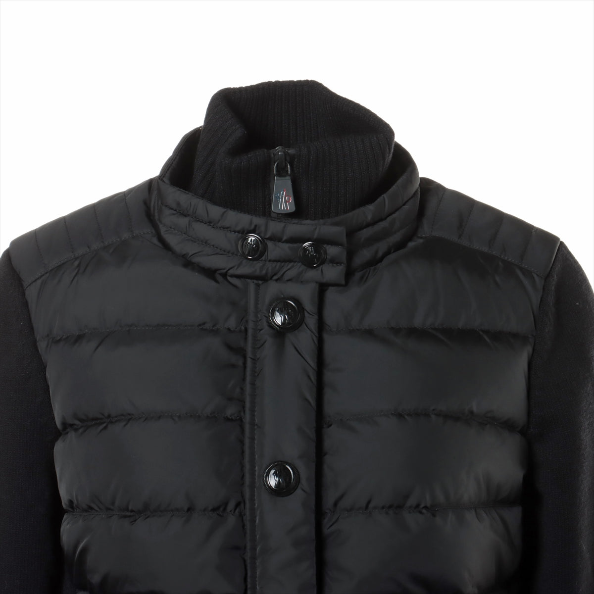 Moncler Grenoble 21 years Wool & polyester Down jacket M Ladies' Black  G20989B00010 Switching knit