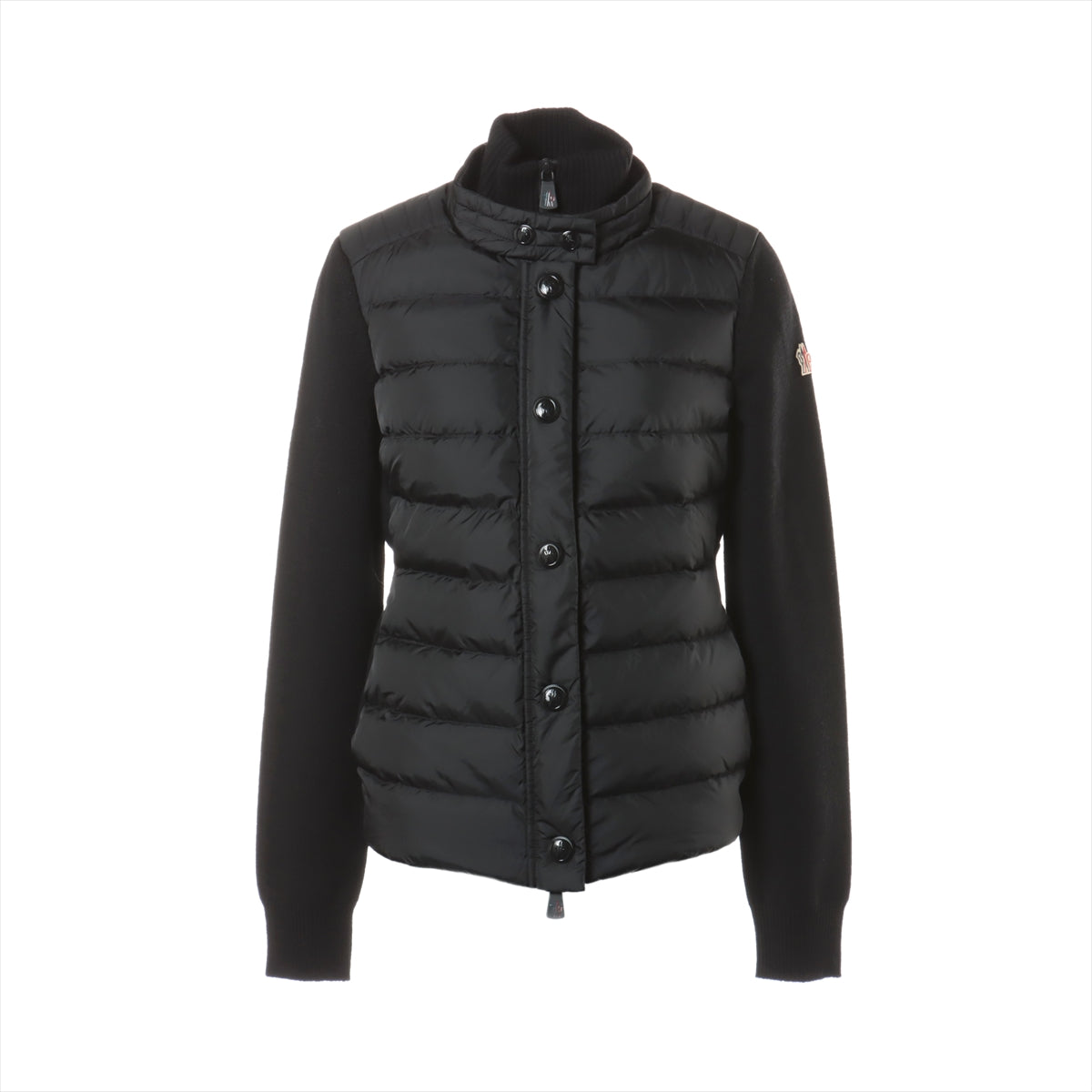 Moncler Grenoble 21 years Wool & polyester Down jacket M Ladies' Black  G20989B00010 Switching knit