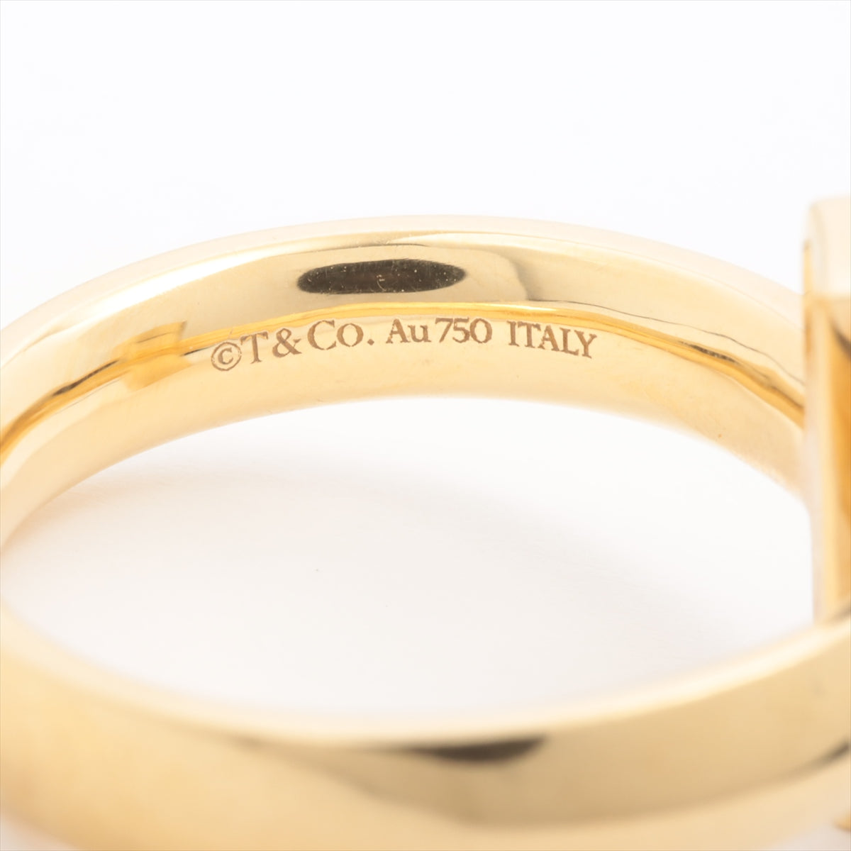Tiffany T-One wide rings 750(YG) 11.9g