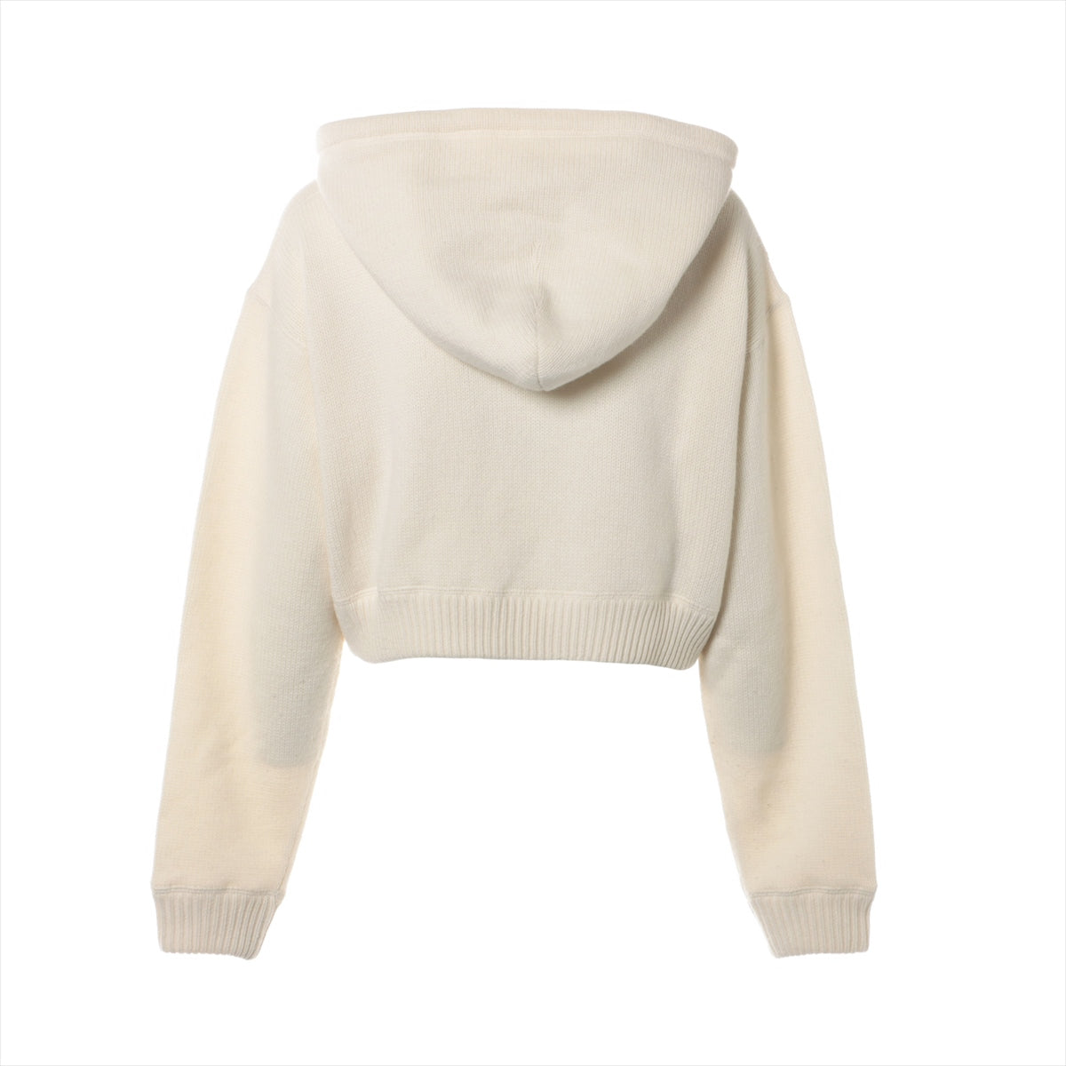 Miu Miu 22 years Cashmere Parker 38 Ladies' White  MMF646 knitted hoodie