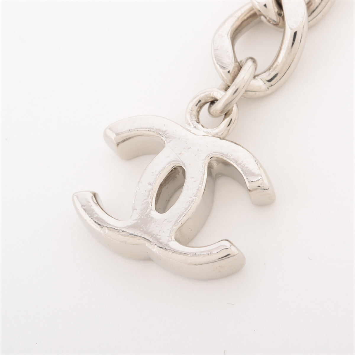 Chanel Logo 10V Chain belt GP Silver
