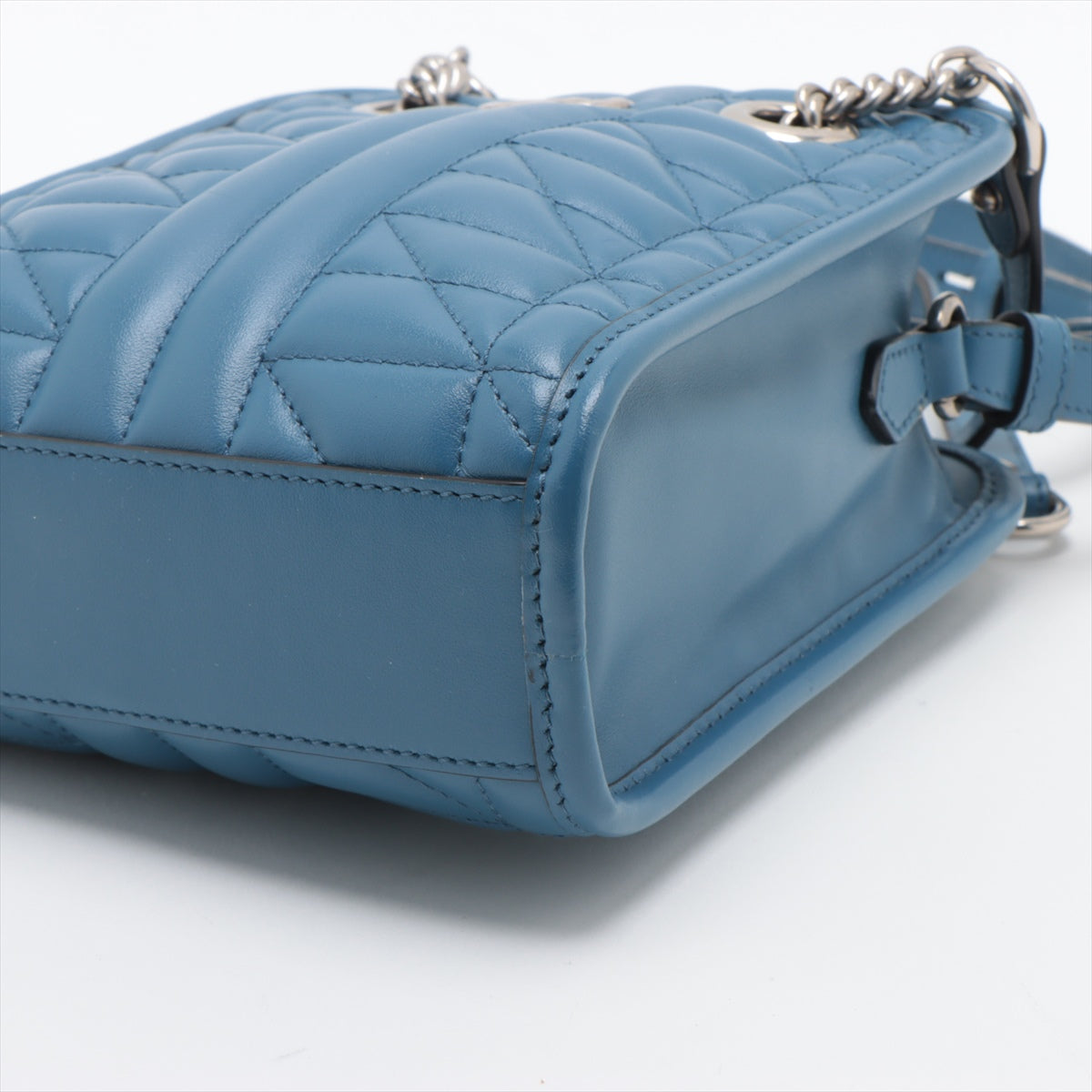 Gucci GG Marmont Leather Shoulder bag Blue 696123