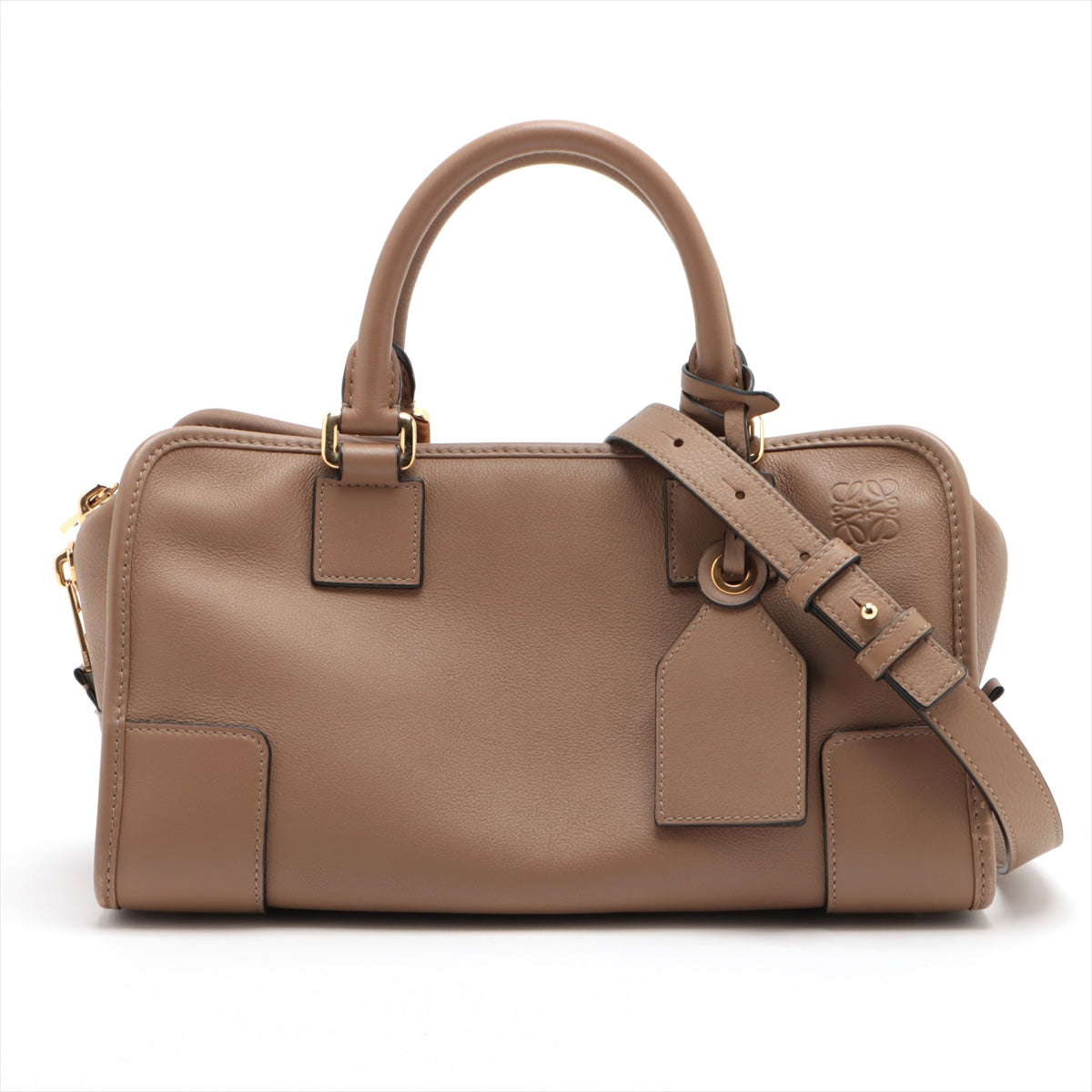 Loewe Amazona 28 Leather 2way handbag Brown
