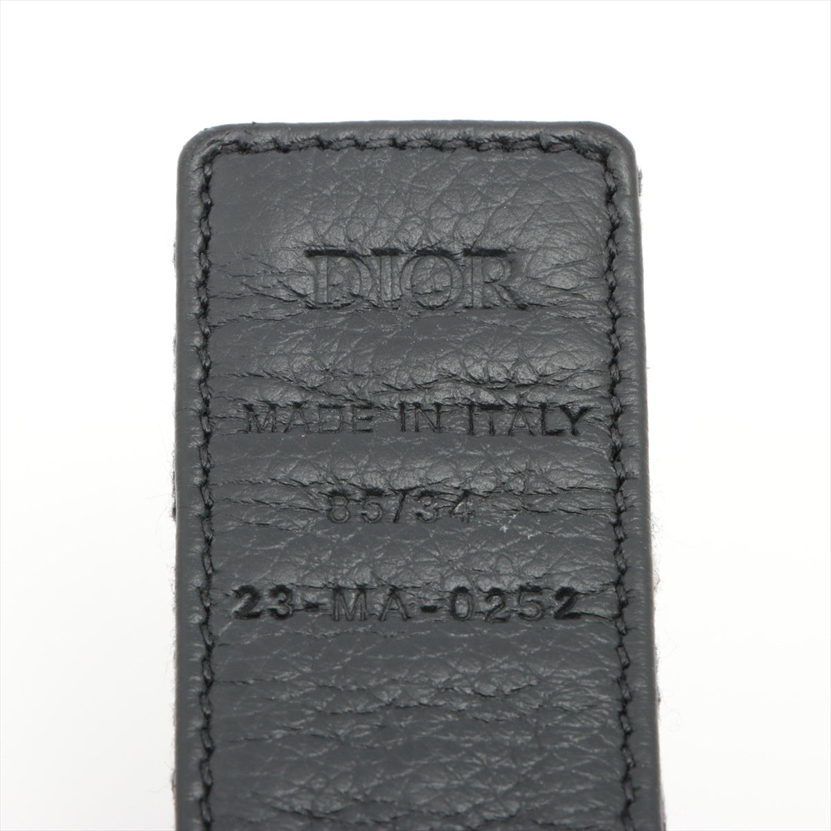 DIOR Oblique Belt 86/34 Canvas & leather Beige x navy 86734 Black Reversible CD logo