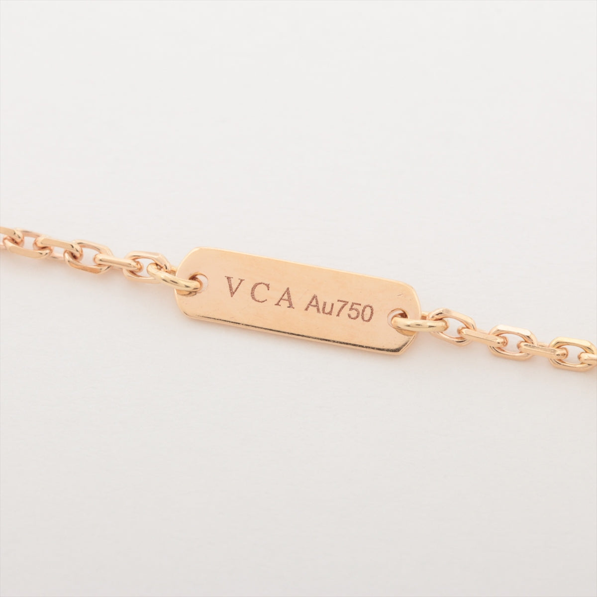 Van Cleef & Arpels Vintage Alhambra Onyx diamond Necklace 750(PG) 6.4g