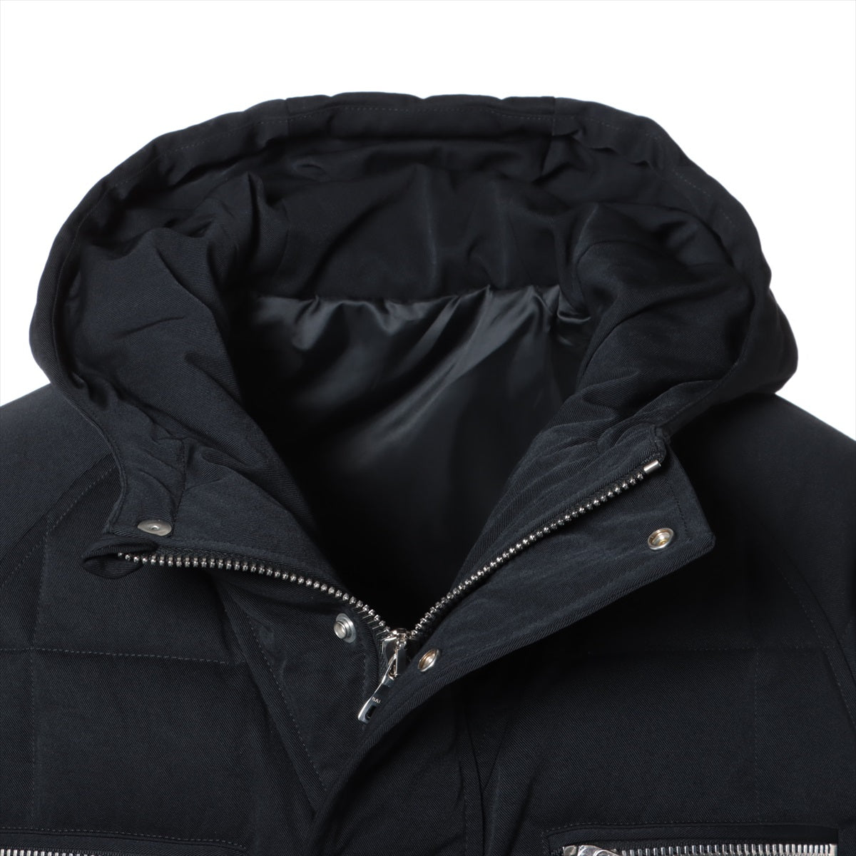 Balmain 21AW Polyester Down jacket 46 Men's Black  8817X113 back logo