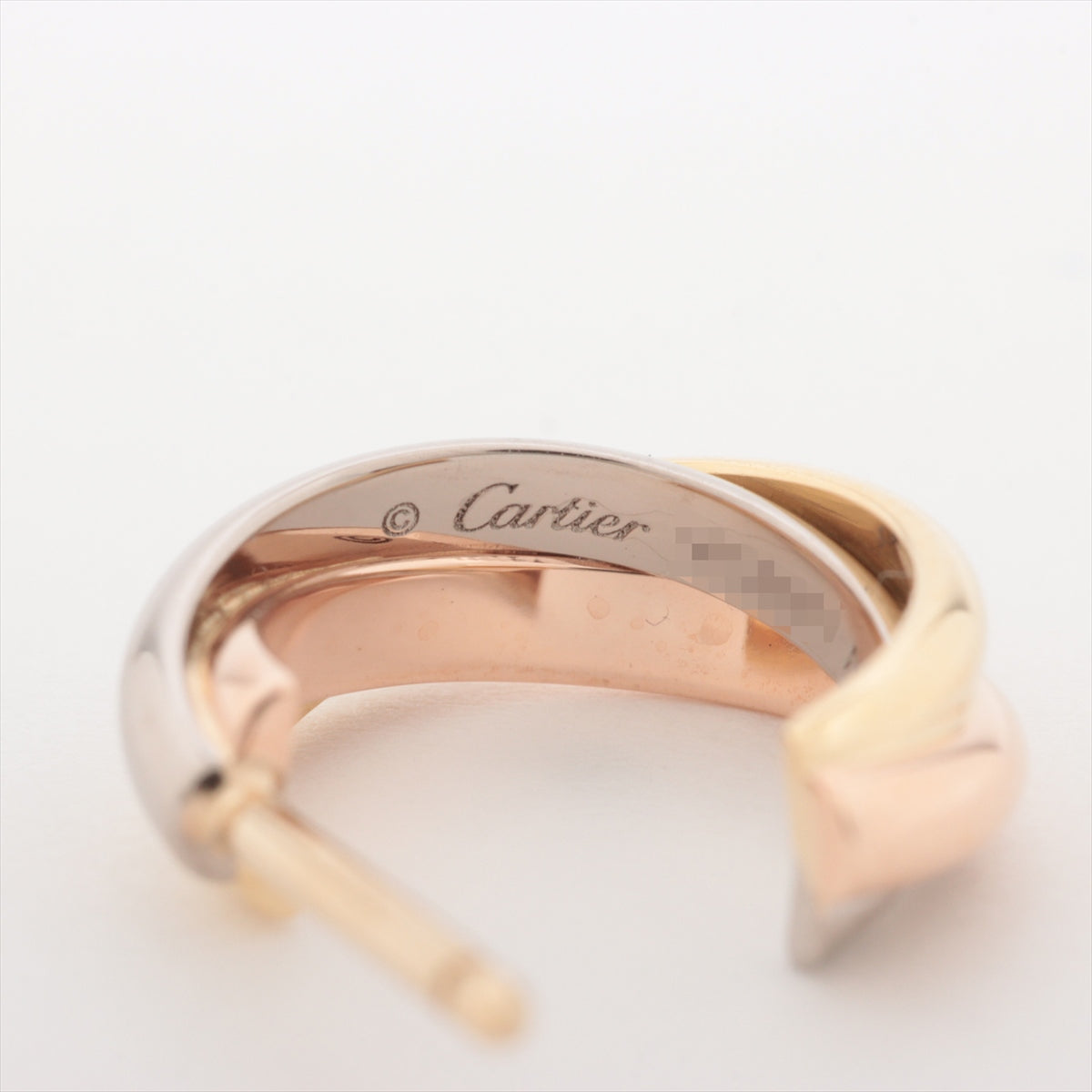 Cartier Trinity Piercing jewelry 750(YG×PG×WG) 4.5g