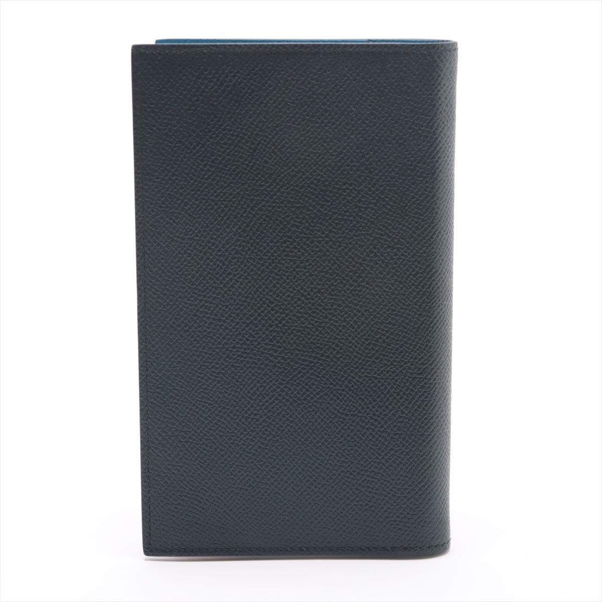Hermès Agenda Vision Veau Epsom Notebook cover blue x navy Silver Metal fittings Z: 2021