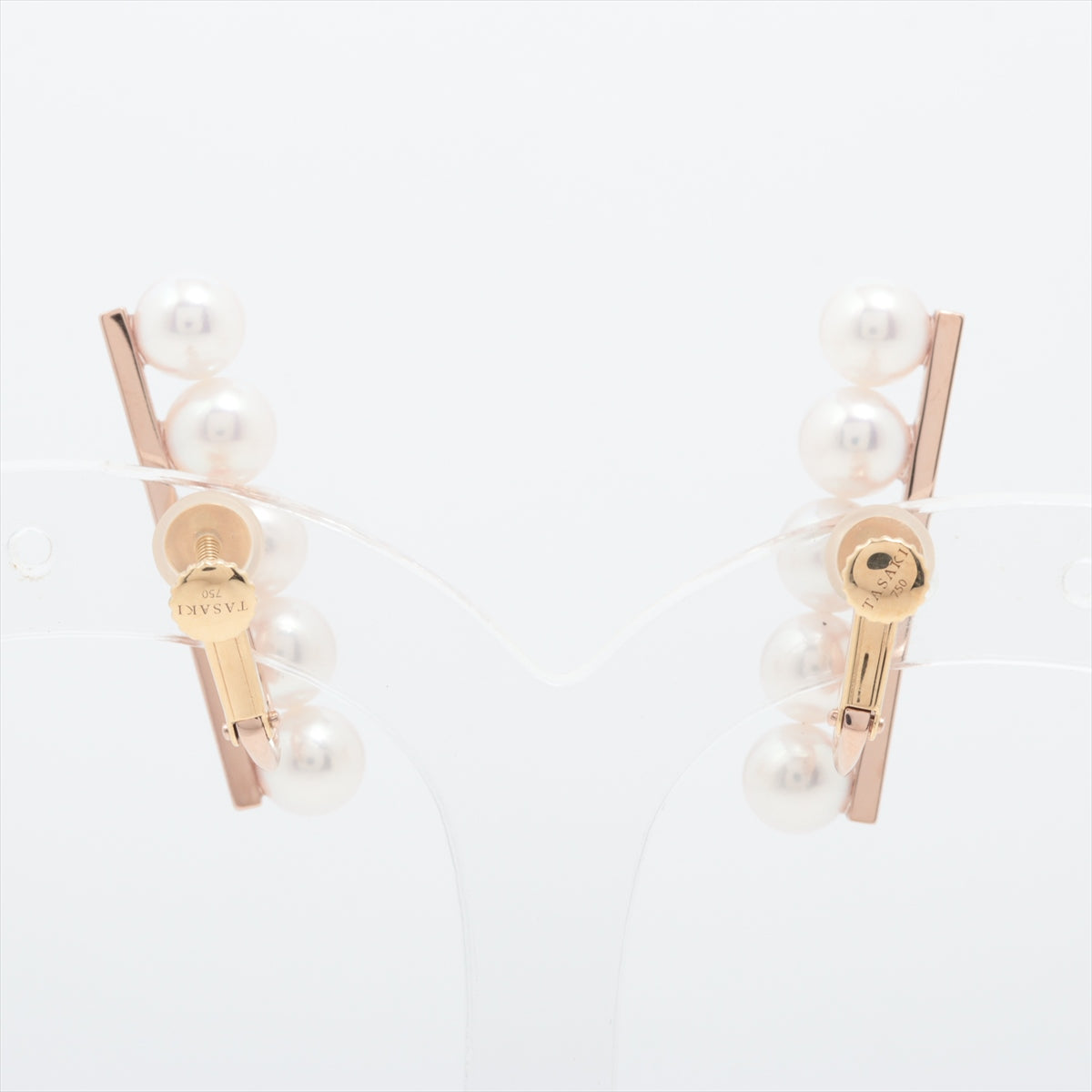 TASAKI Balance Plus Pearl Earings K18(YG×PG) Total 6.7g