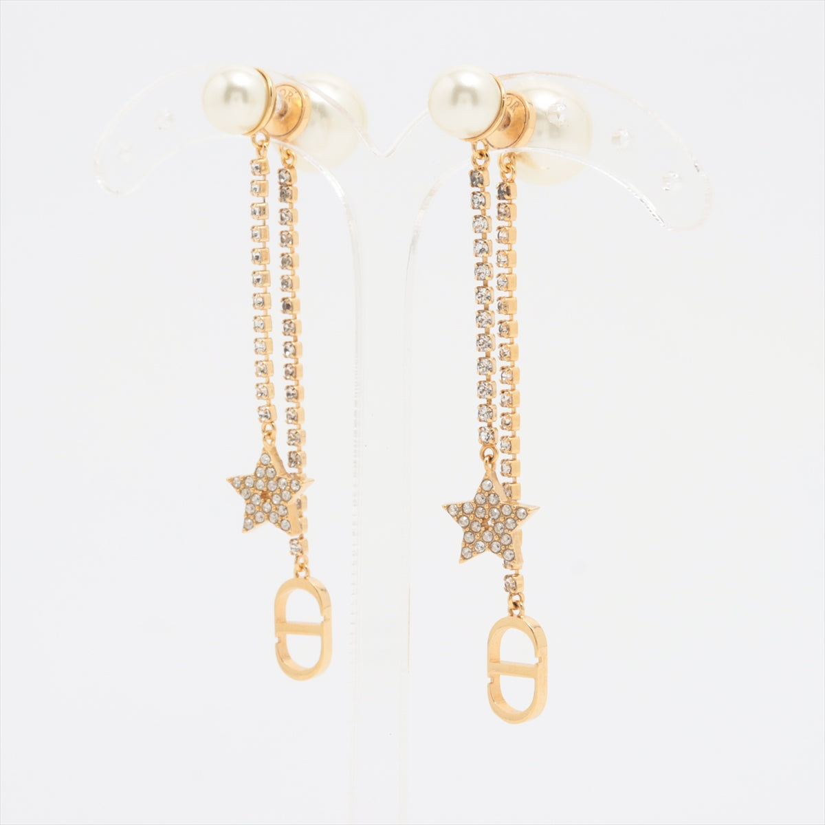 Christian Dior Dior Tribales  DIOR Tribal Piercing jewelry (for both ears) GP x rhinestone x imitation pearl Gold
