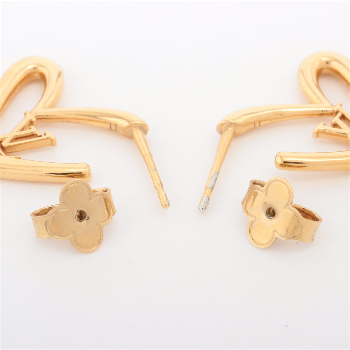 Louis Vuitton M00463 BOOKLE Dreille hearts Foreign love PM Piercing jewelry (for both ears) GP Gold