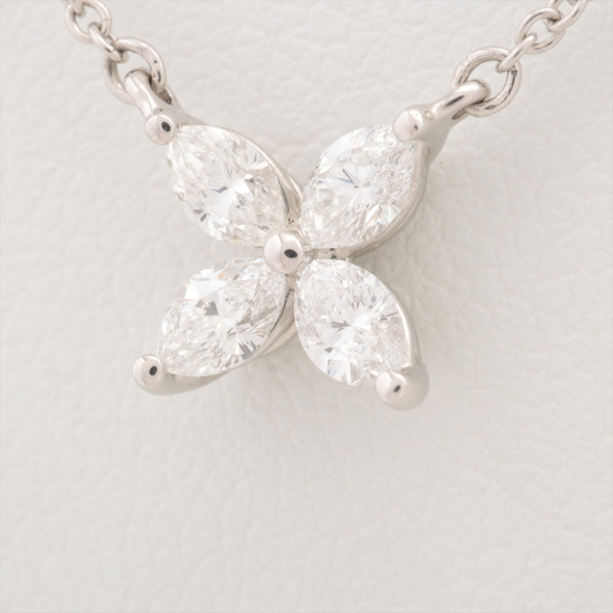 Tiffany Victoria small diamond Necklace Pt950 2.7g