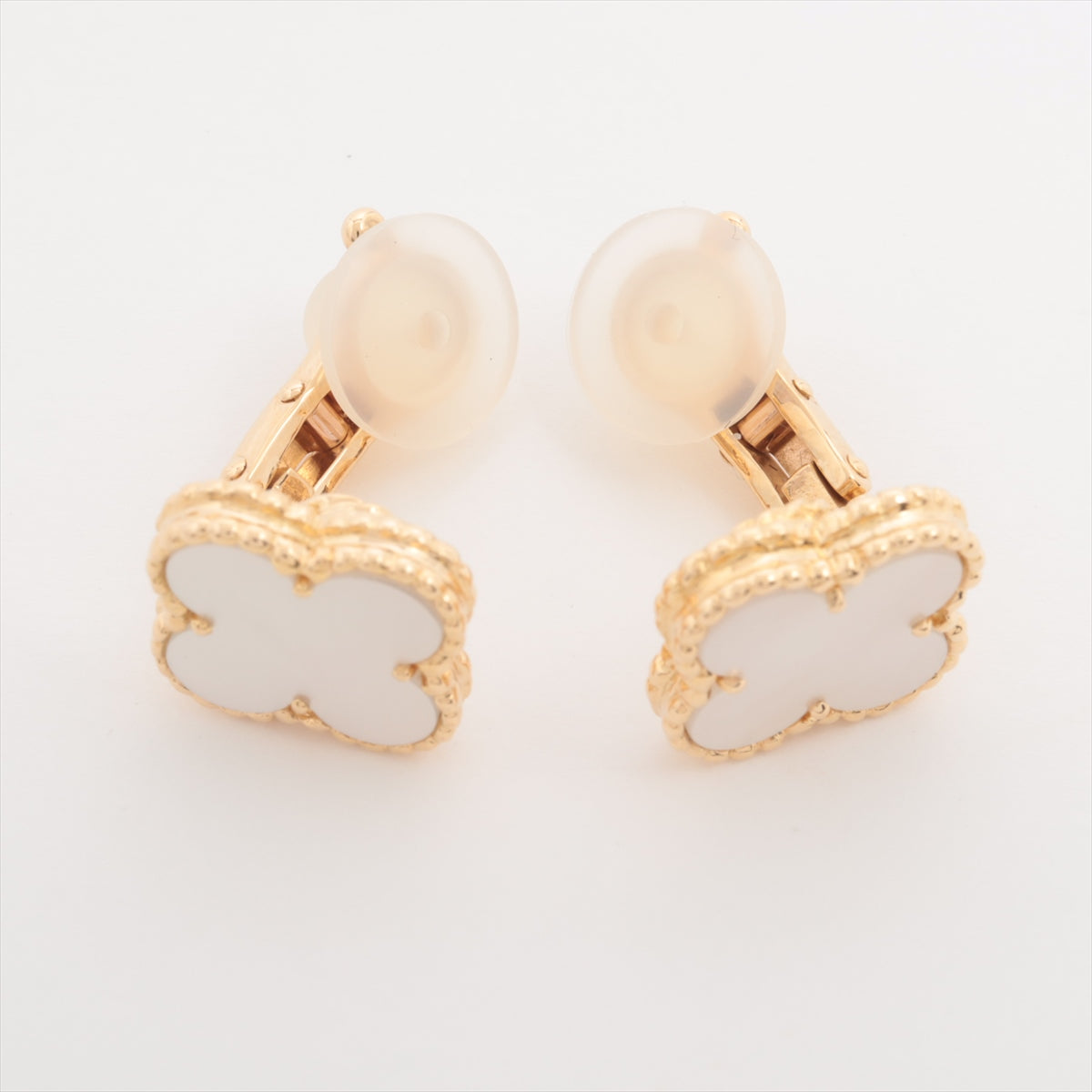 Van Cleef & Arpels Vintage Alhambra shells Earings 750(YG) 7.7g