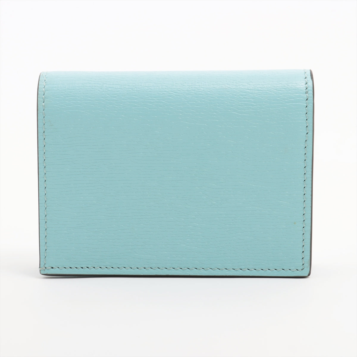 Gucci Bananya 701009 Leather Compact Wallet Blue