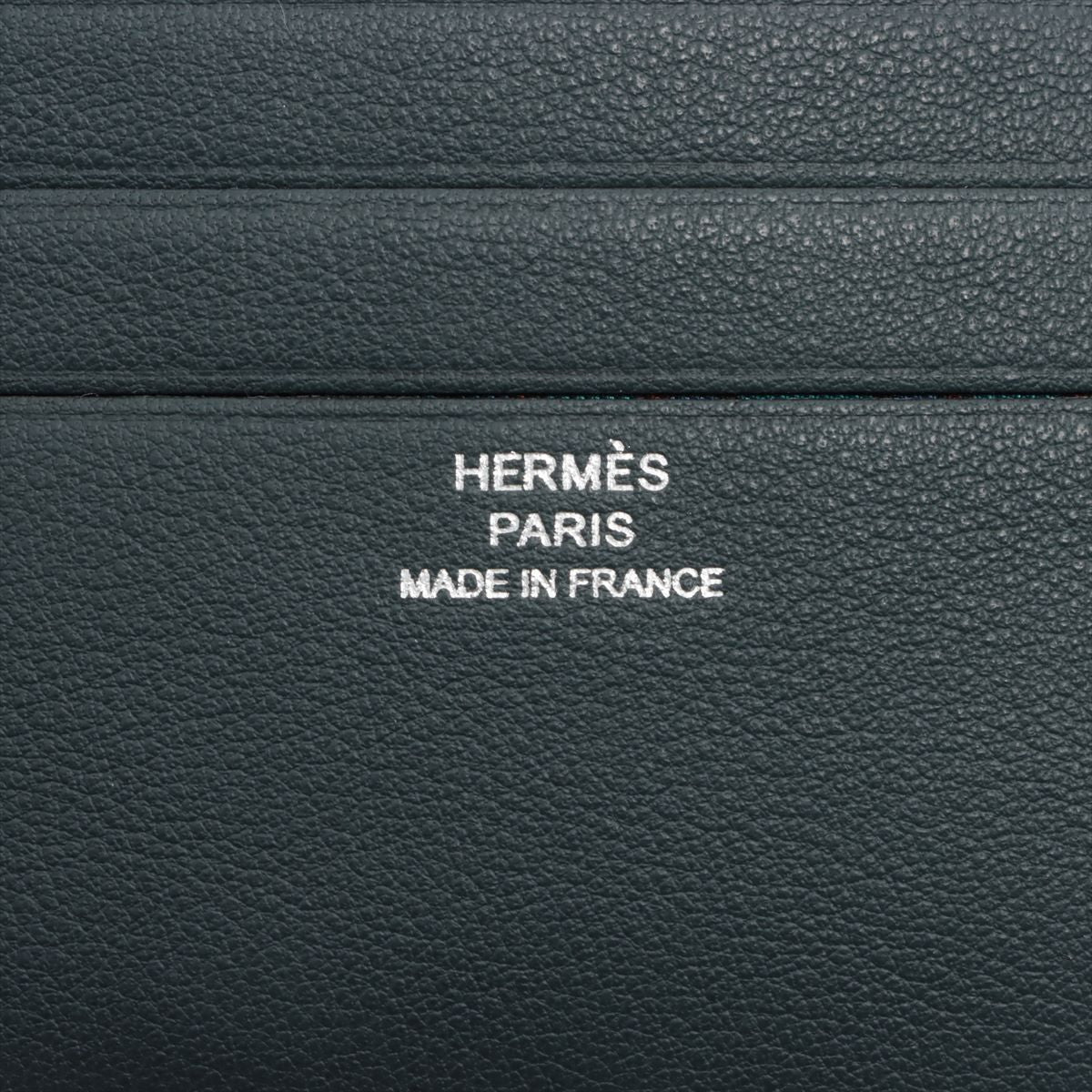 Hermès MC2 Copernicus Veau Swift Compact Wallet Dark green Gold Metal fittings B: 2023