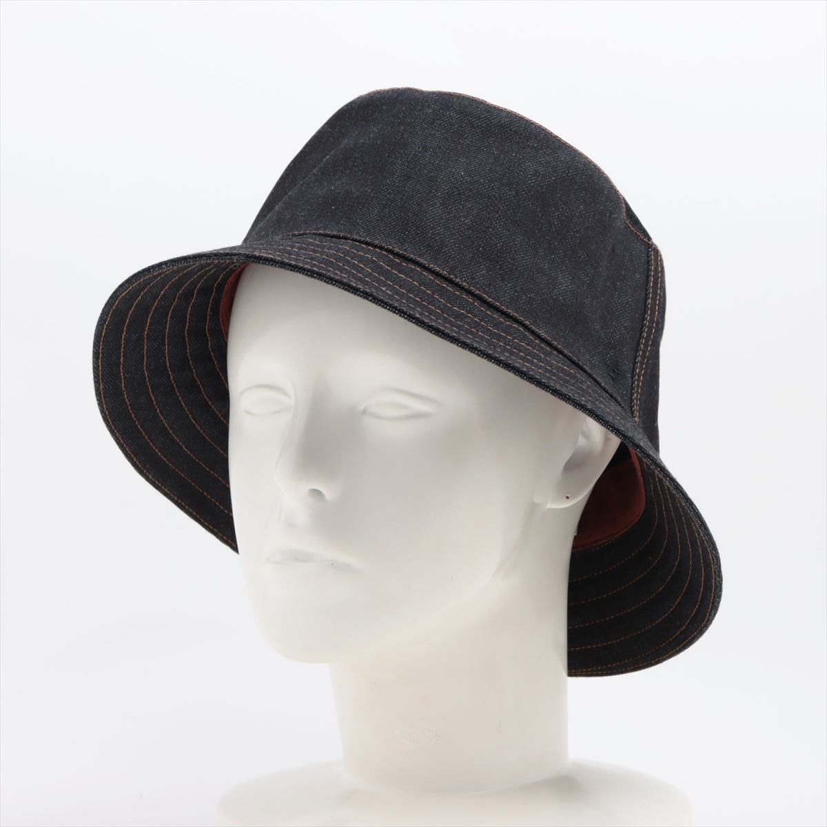 Hermès Hat Cotton Black Denim